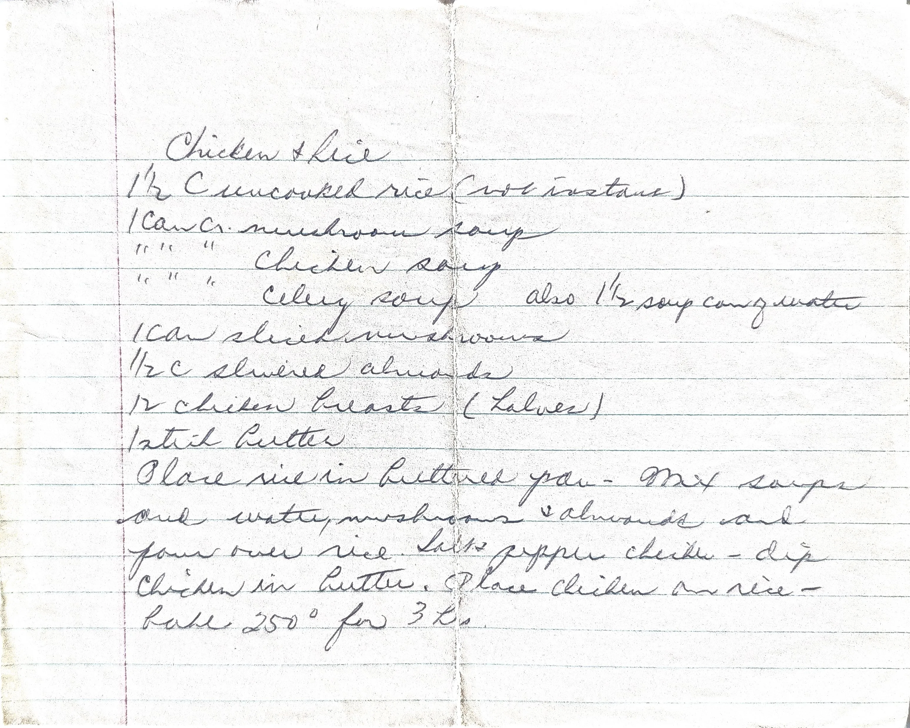 Original Handwritten Card