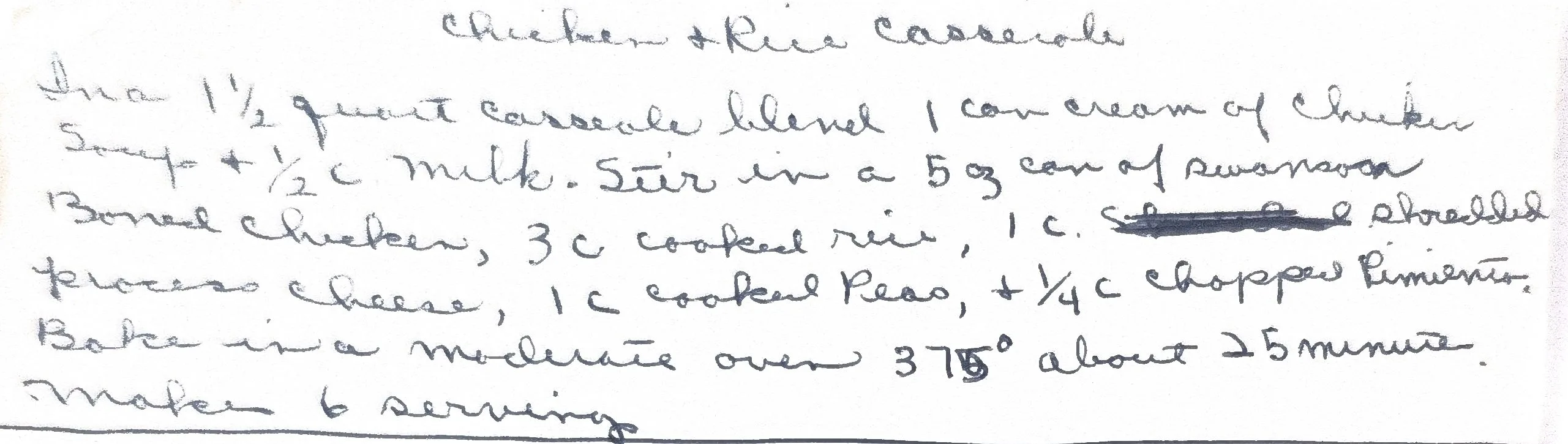 Original Handwritten Card