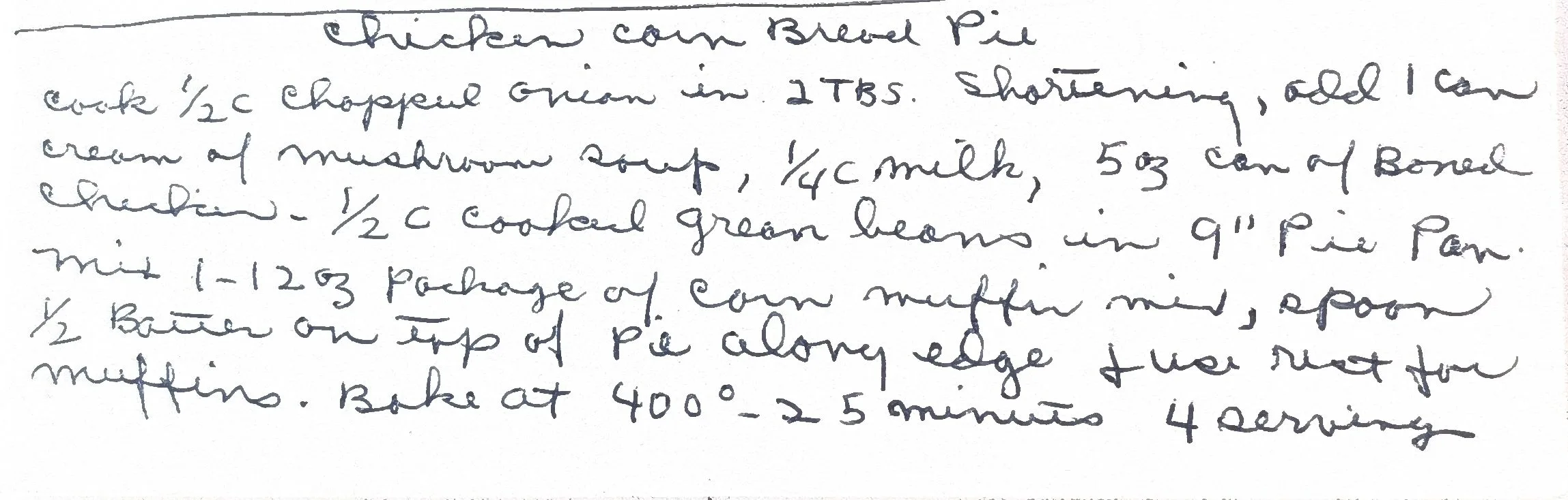 Original Handwritten Card
