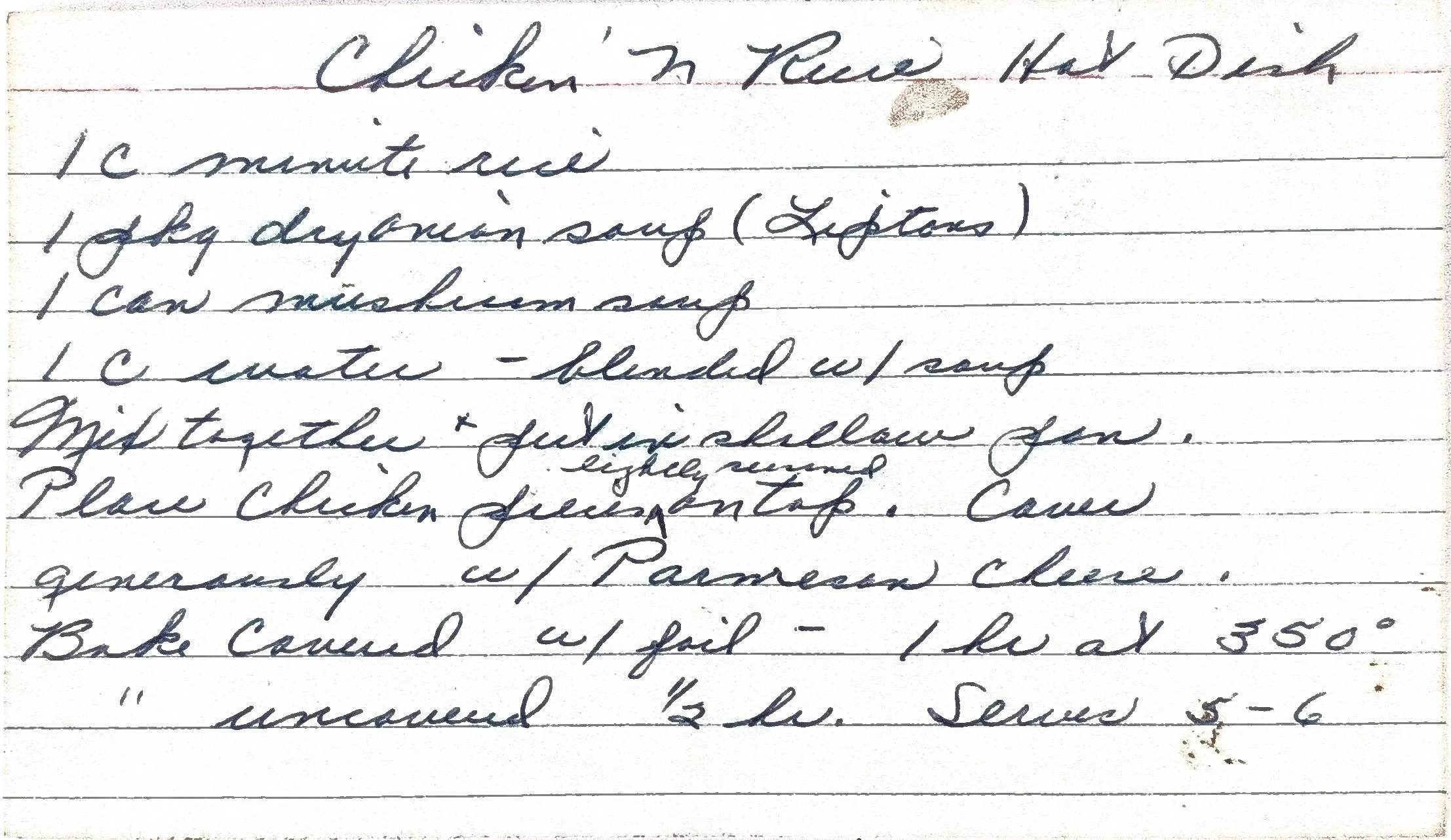 Original Handwritten Card