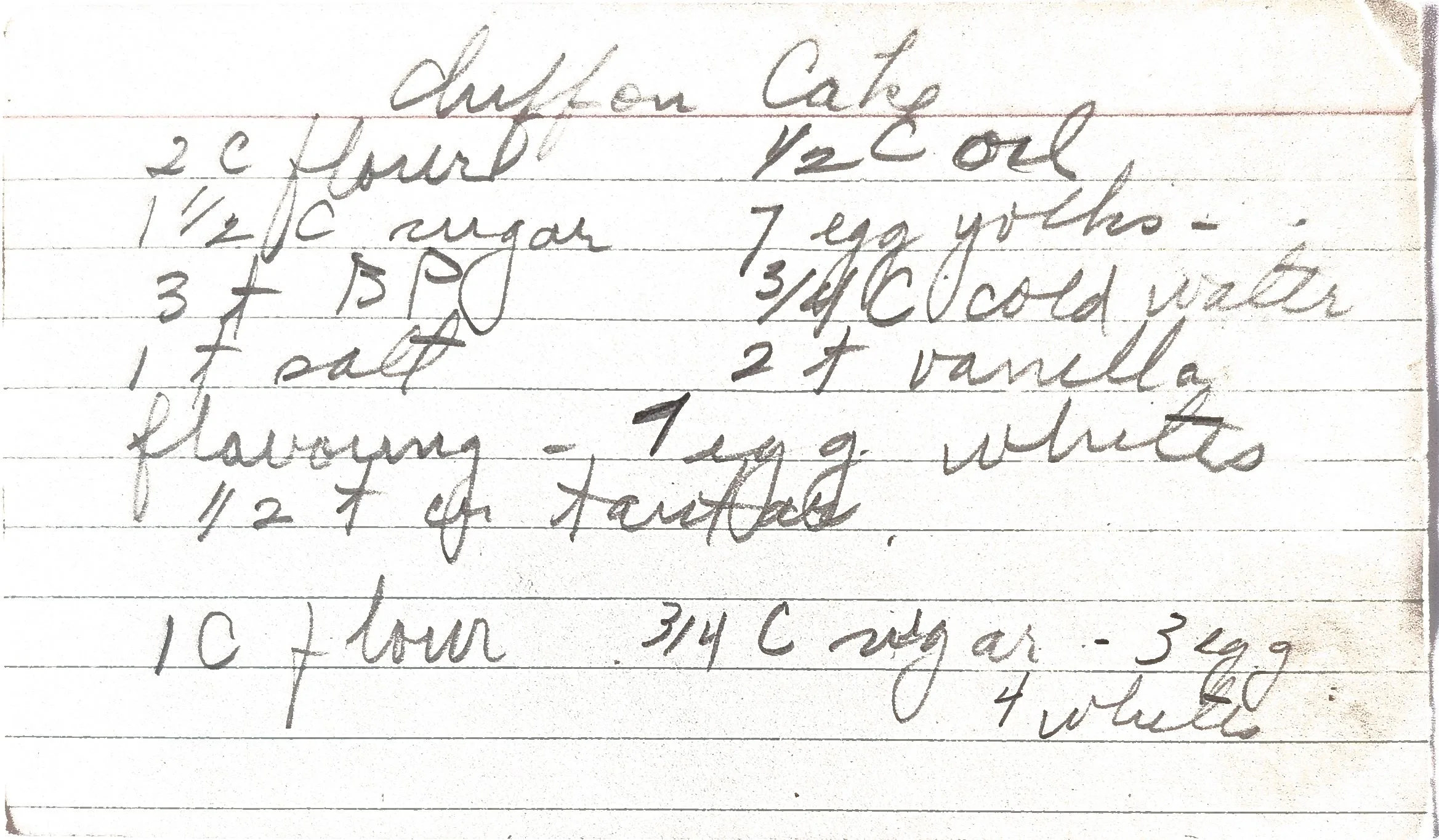 Original Handwritten Card