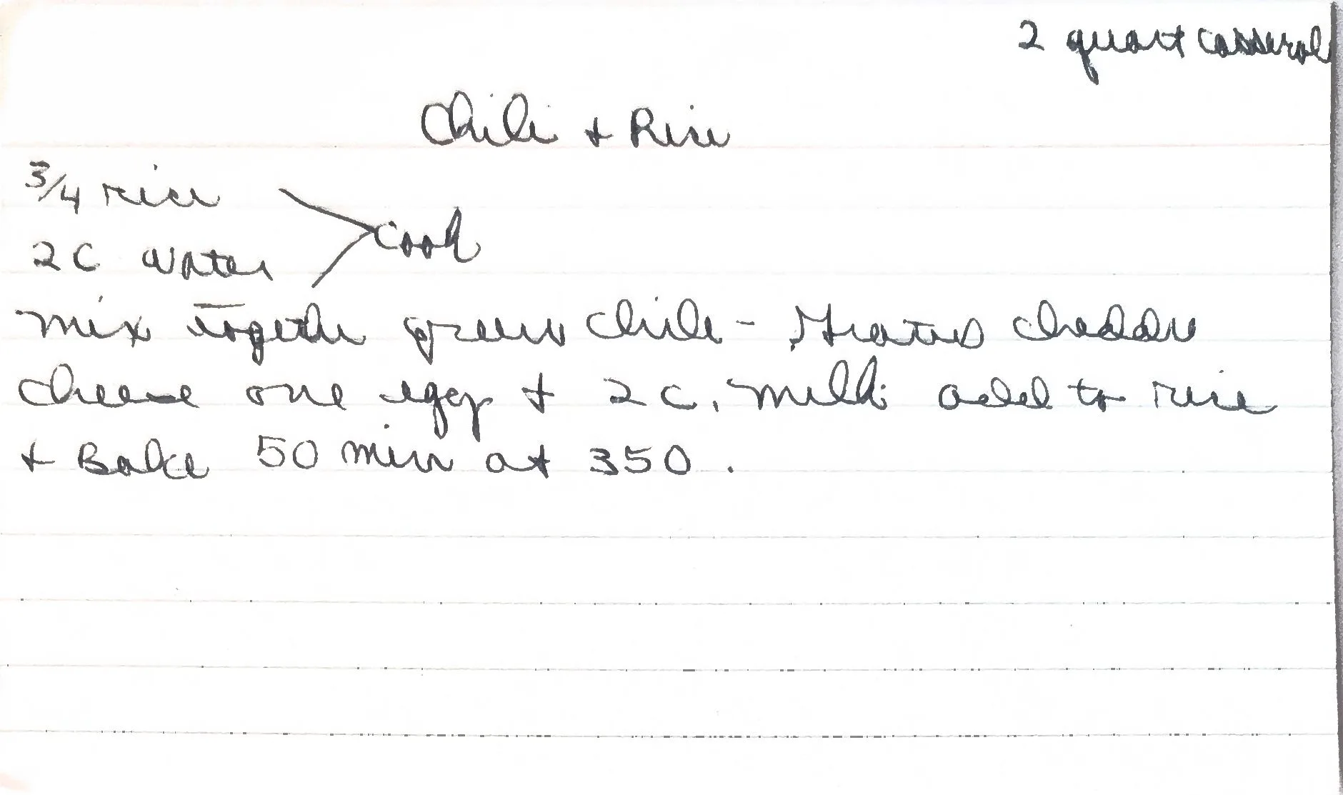 Original Handwritten Card