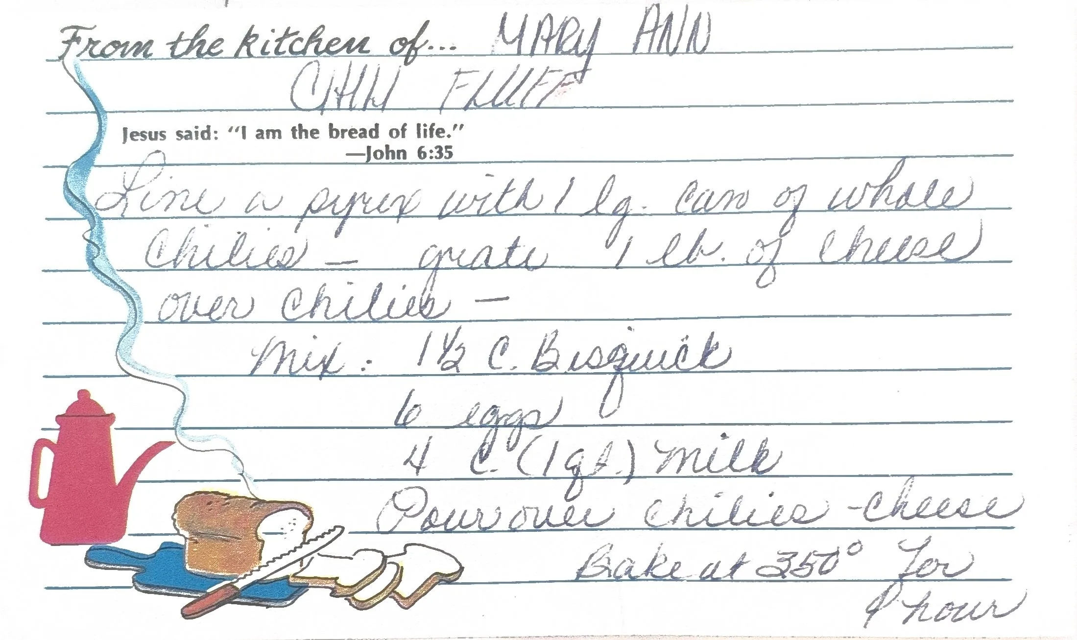 Original Handwritten Card