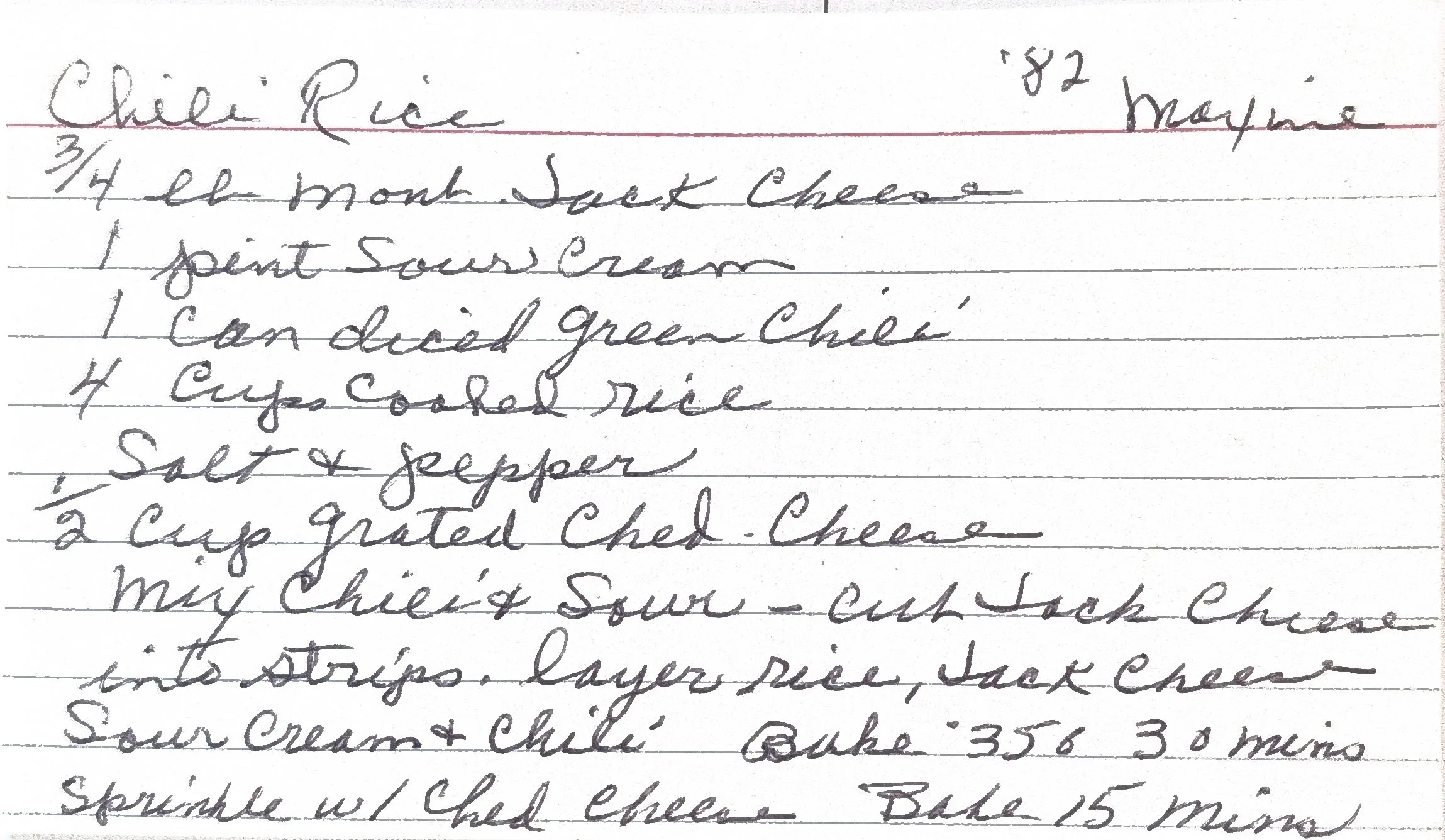 Original Handwritten Card