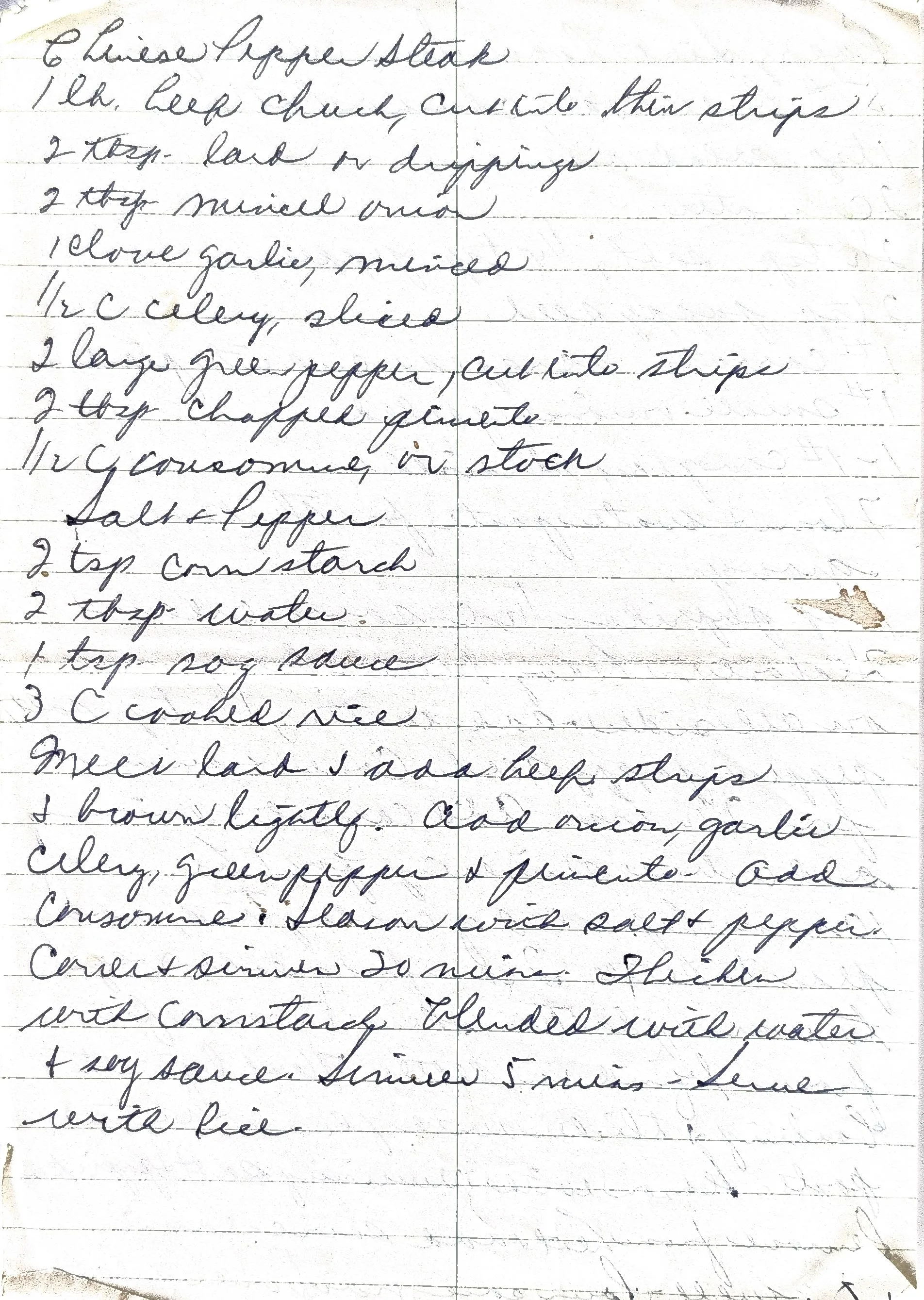 Original Handwritten Card