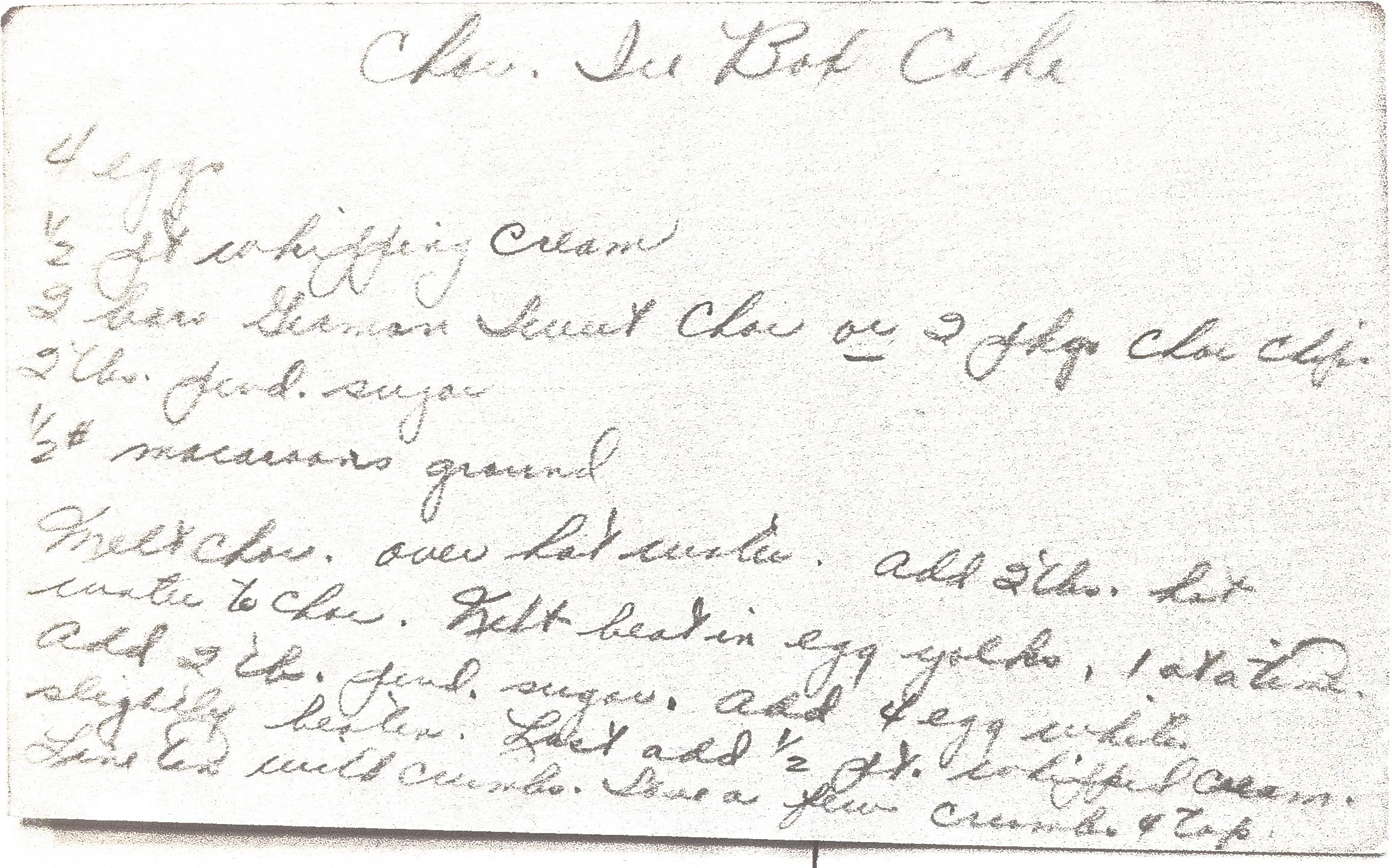 Original Handwritten Card