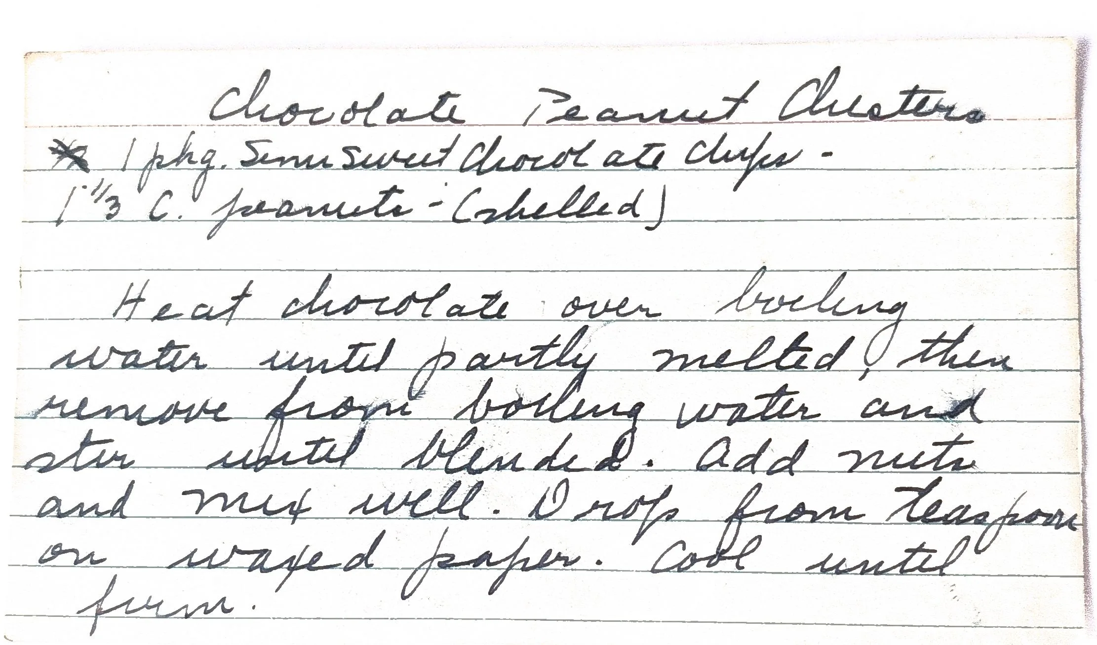 Original Handwritten Card