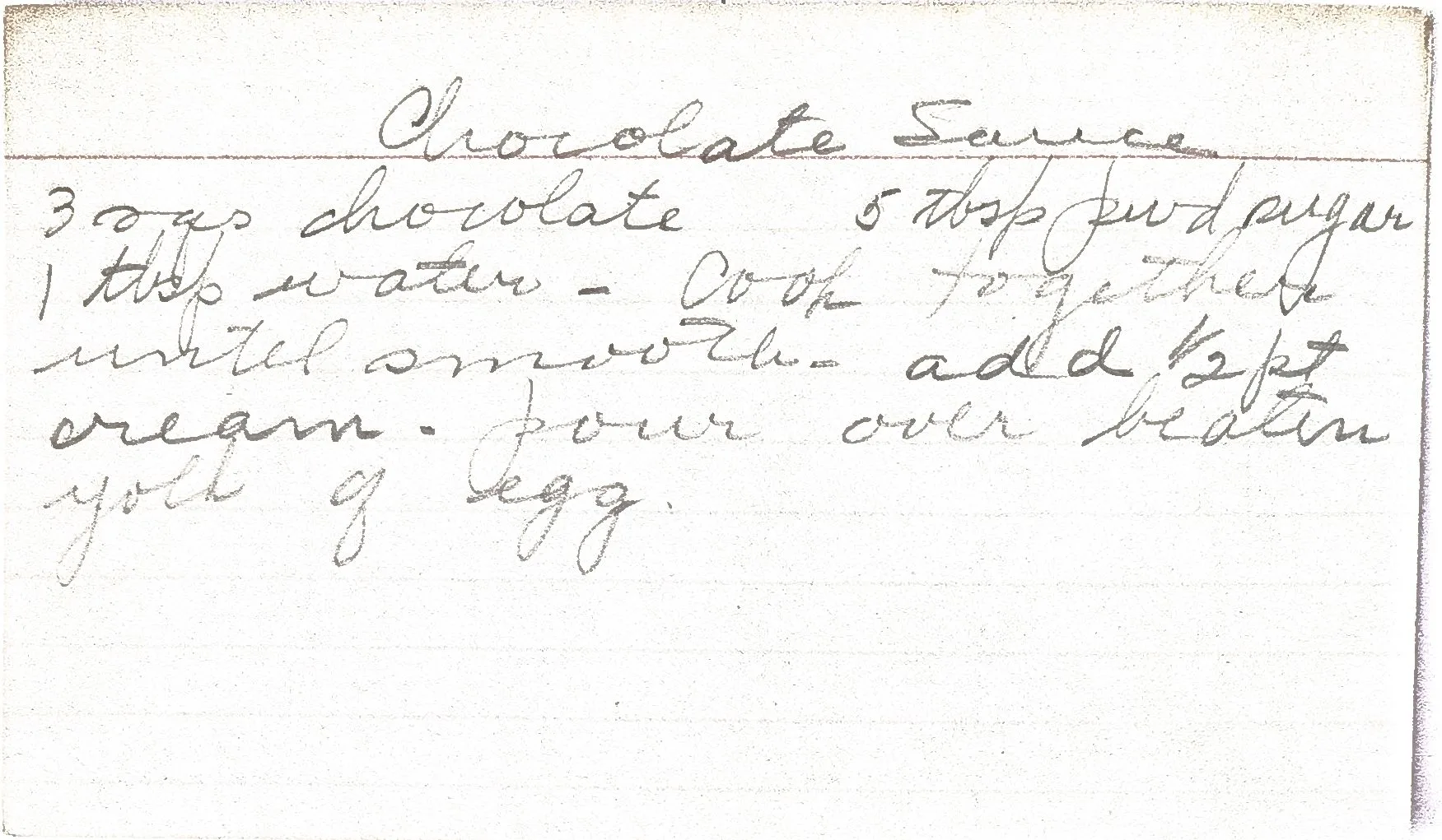 Original Handwritten Card