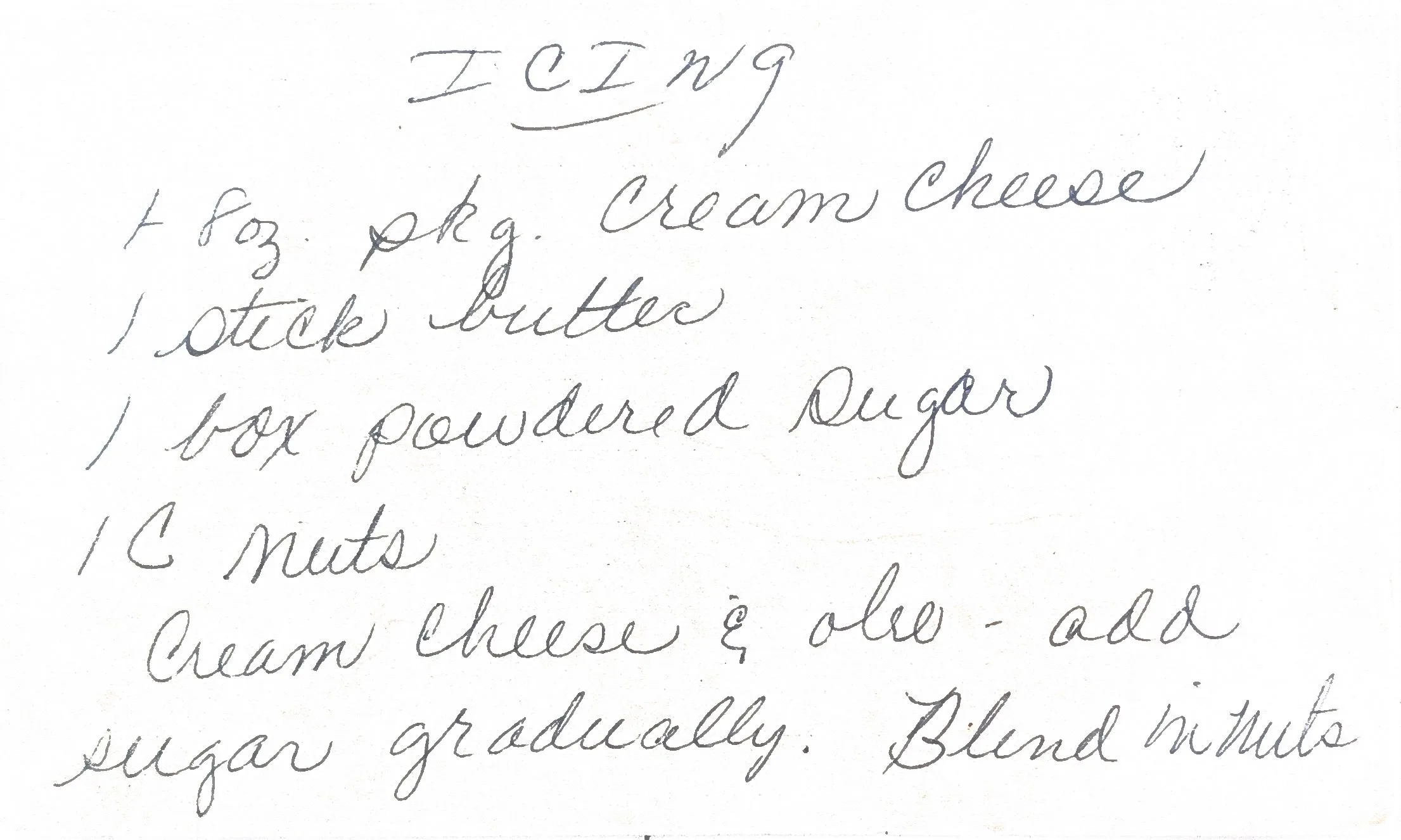 Original Handwritten Card