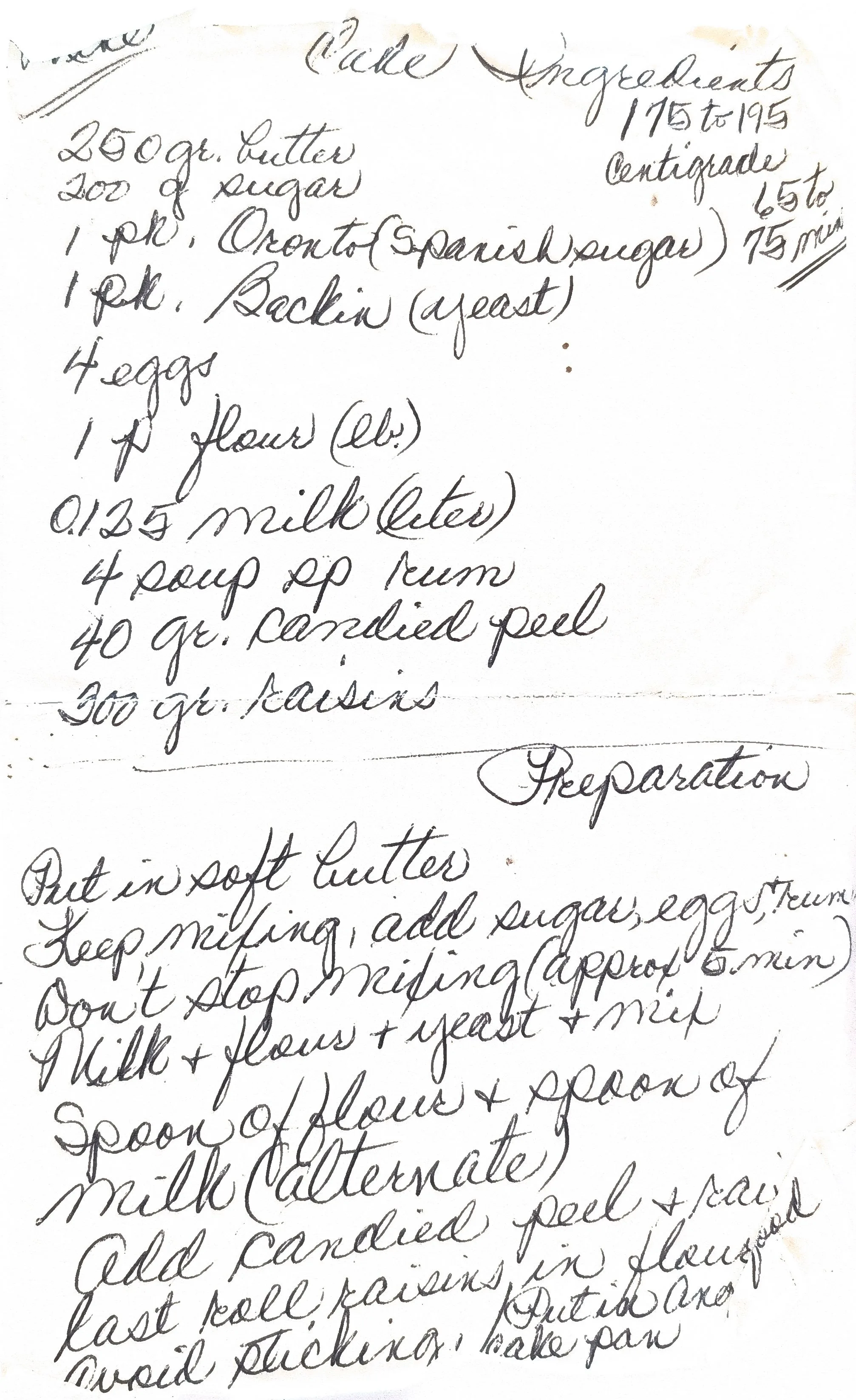 Original Handwritten Card