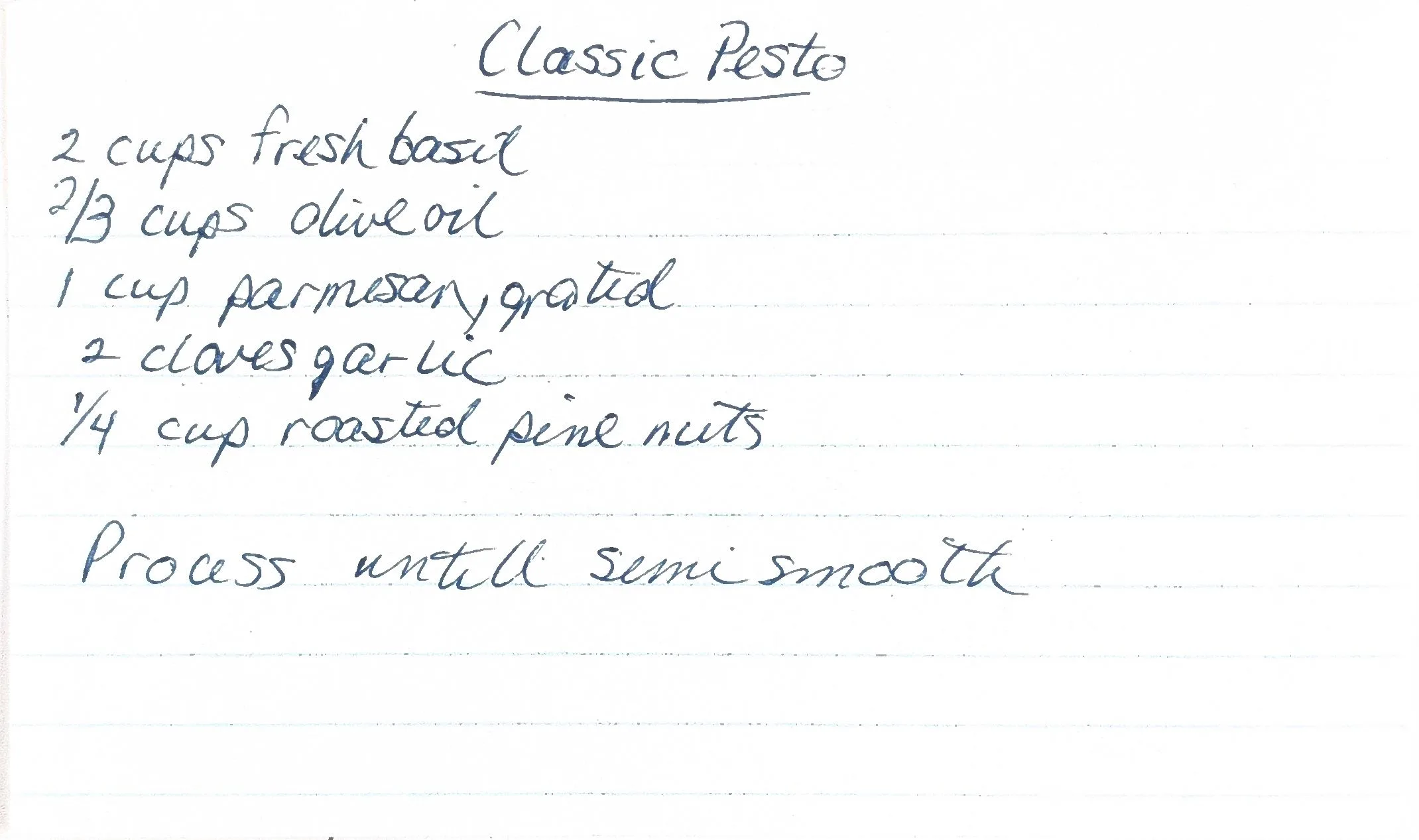 Original Handwritten Card