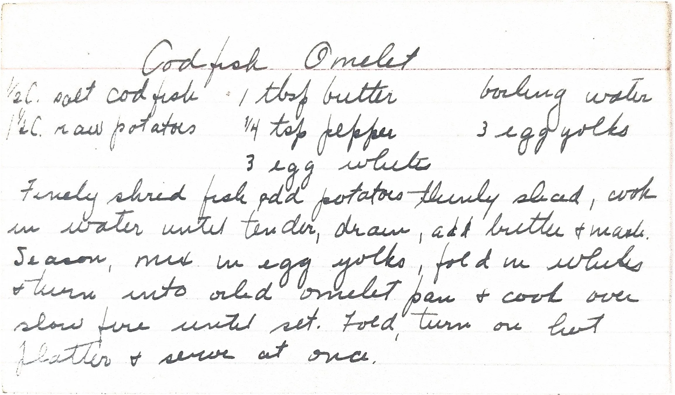 Original Handwritten Card