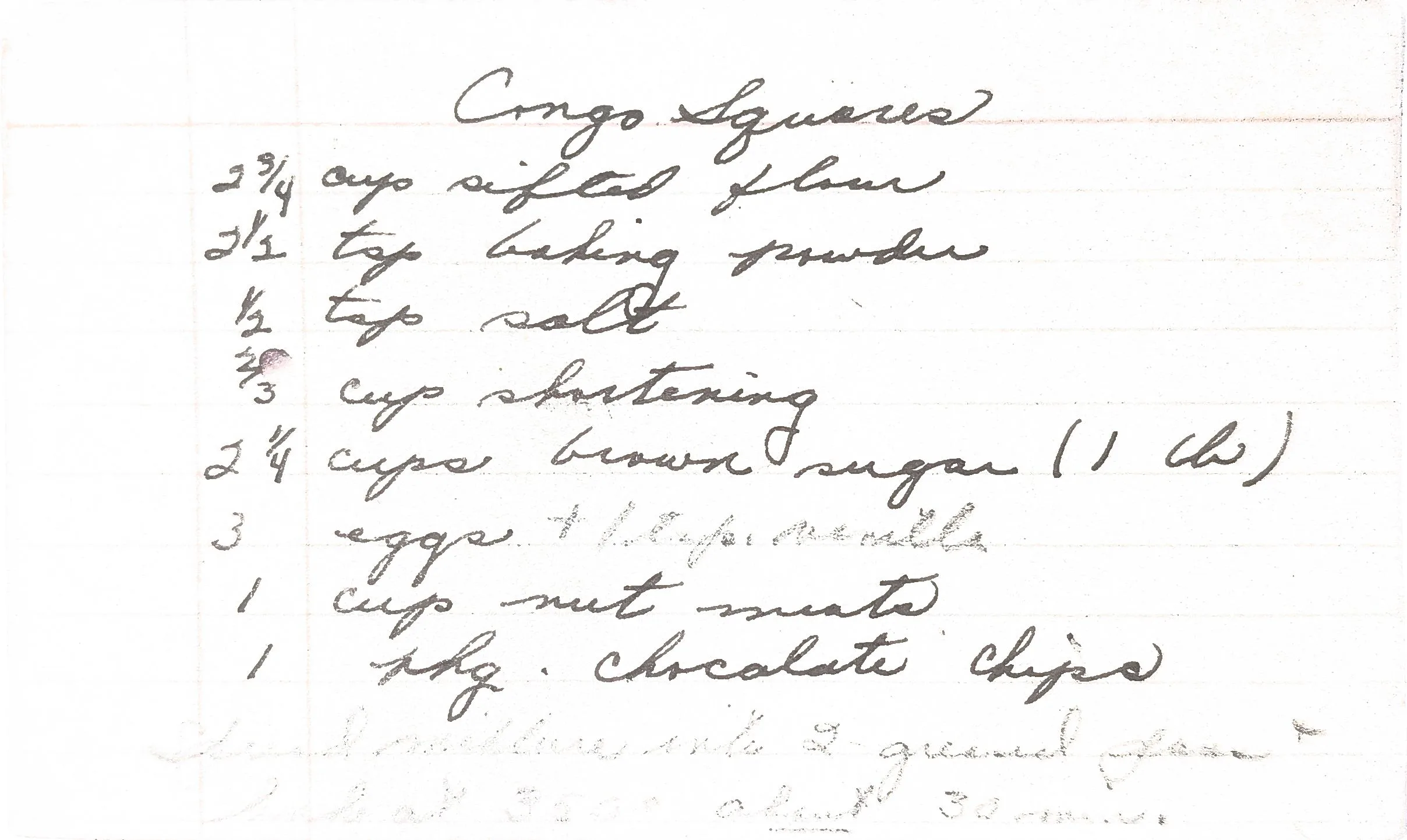 Original Handwritten Card