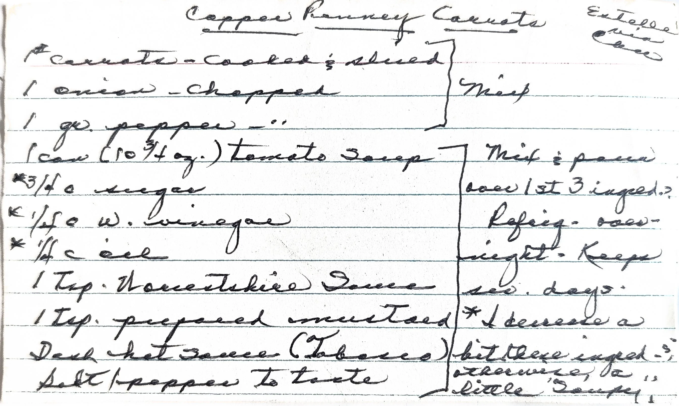 Original Handwritten Card