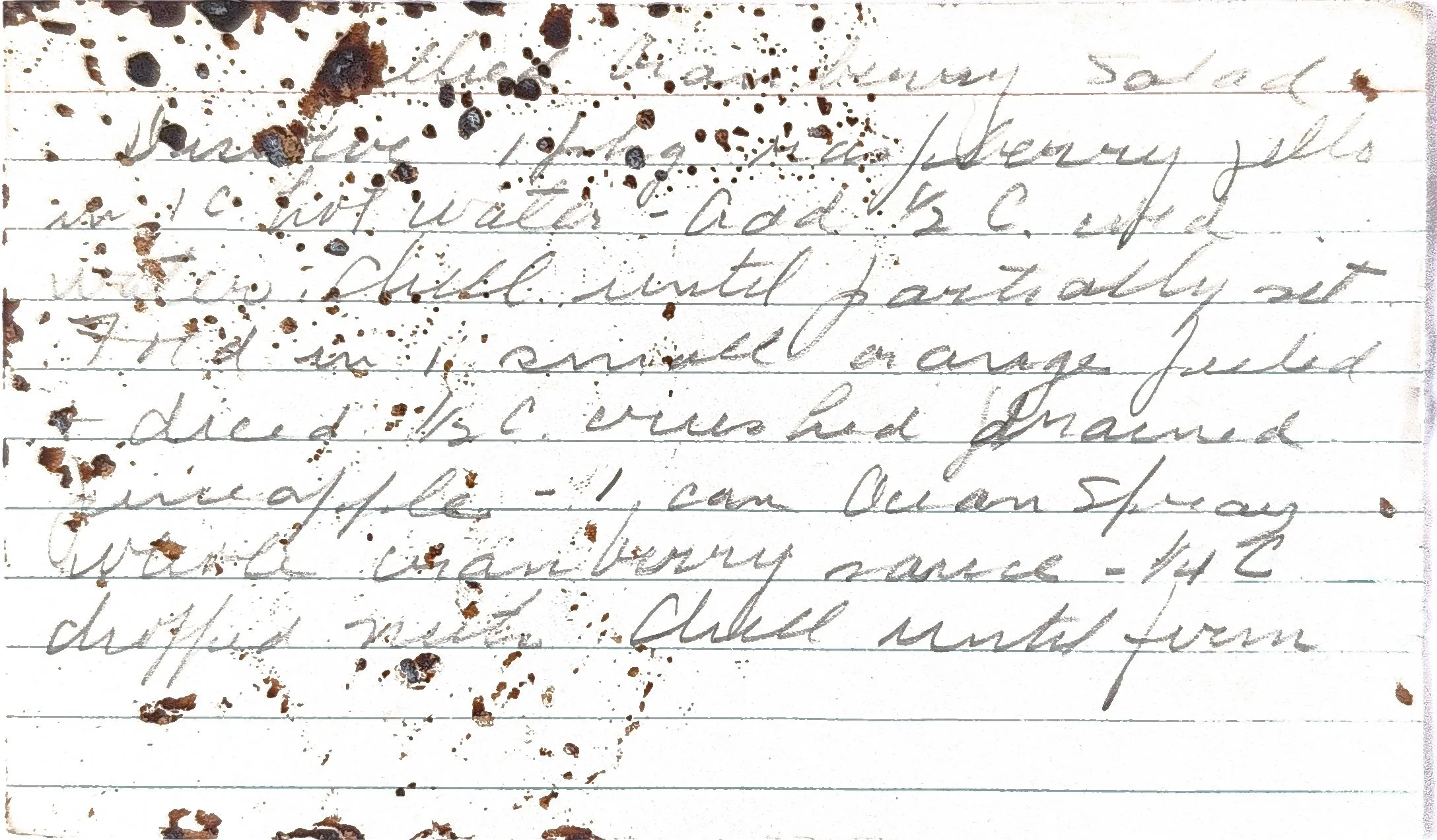Original Handwritten Card