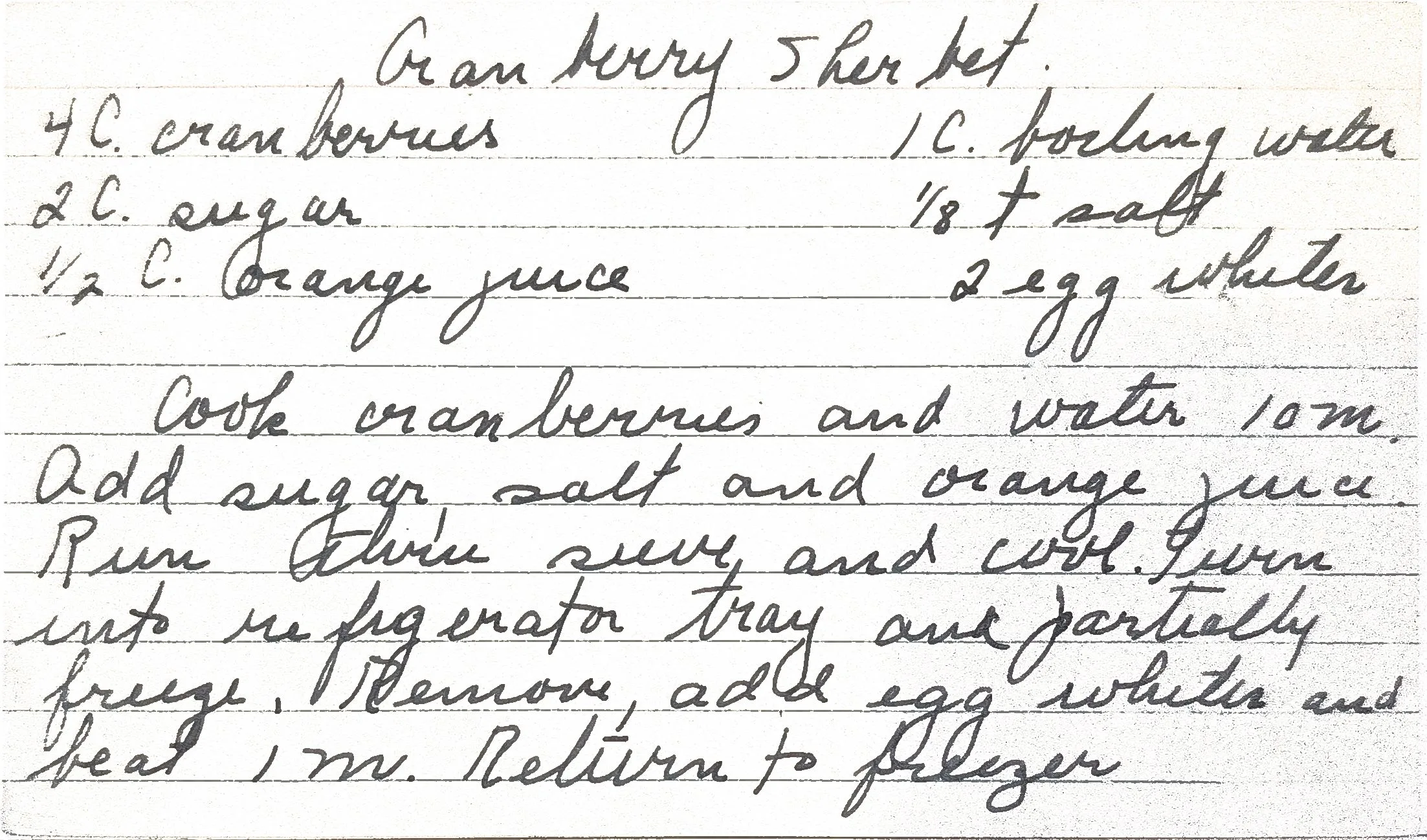 Original Handwritten Card