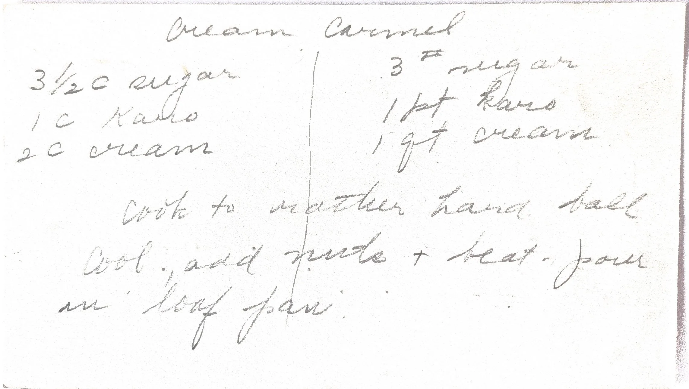 Original Handwritten Card