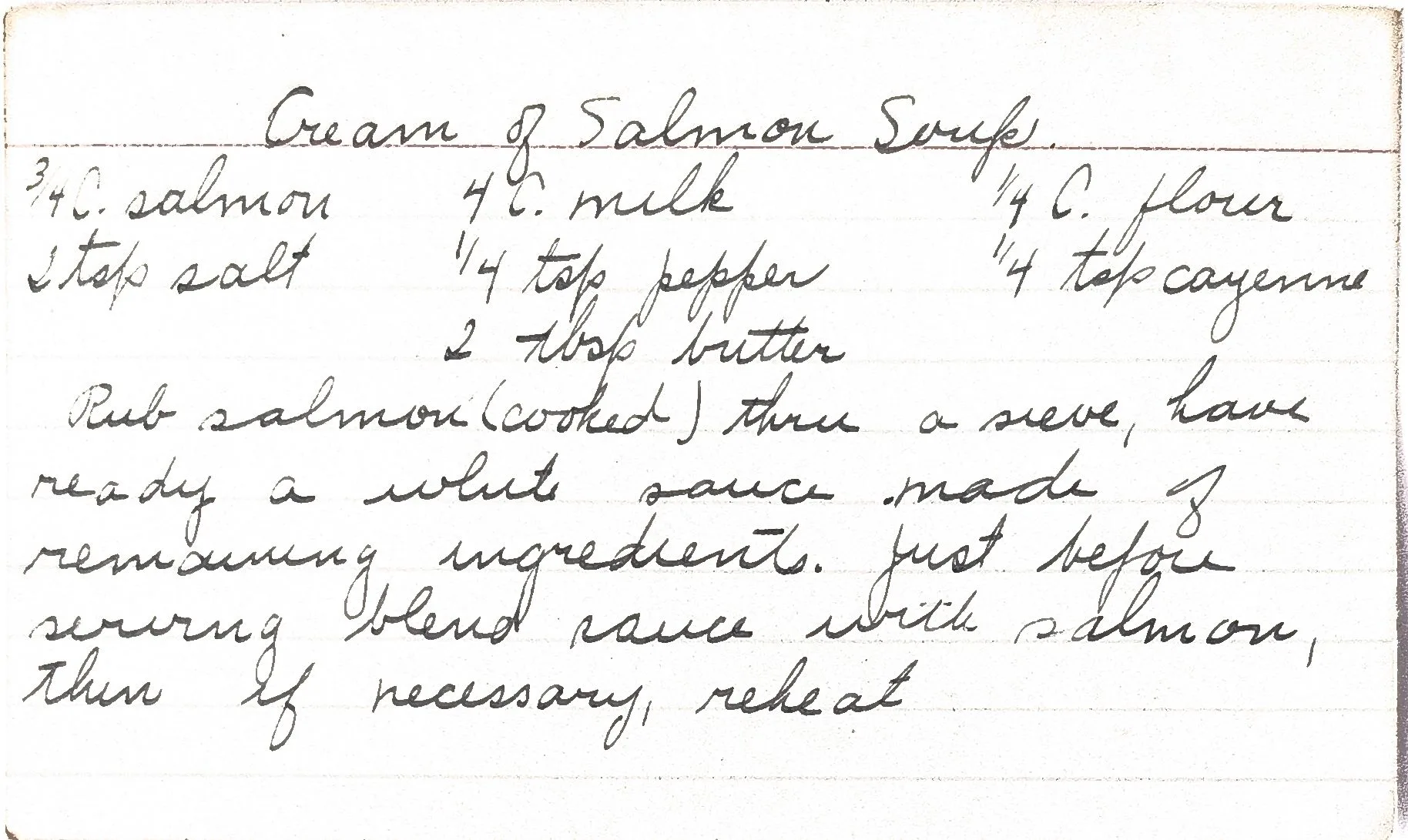 Original Handwritten Card