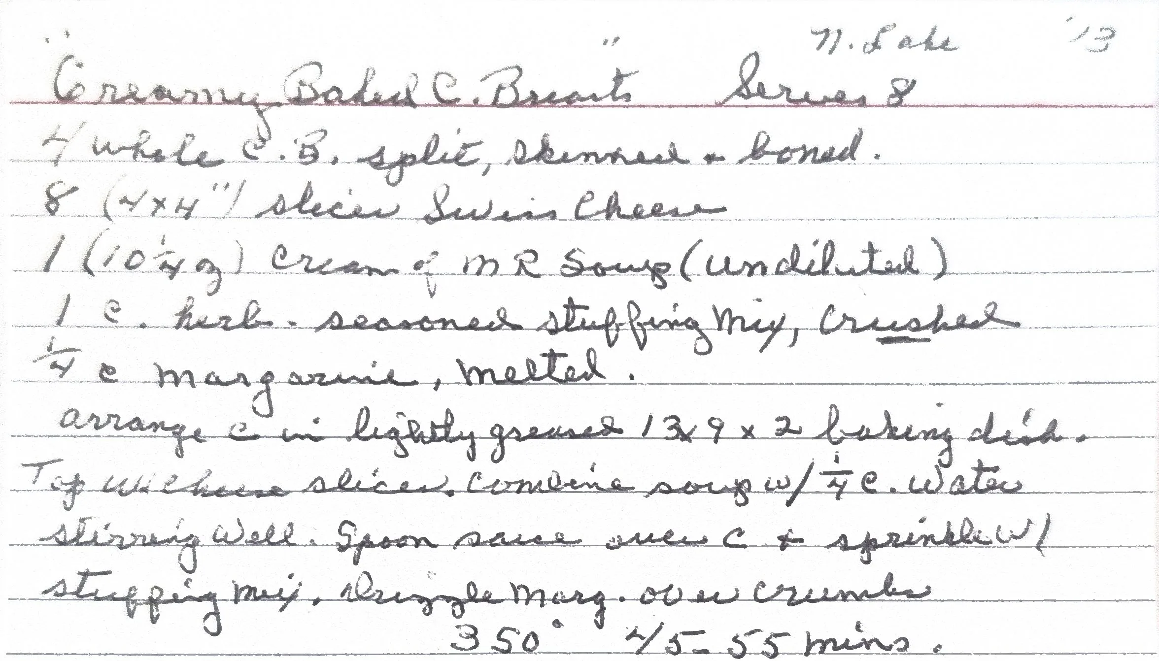 Original Handwritten Card
