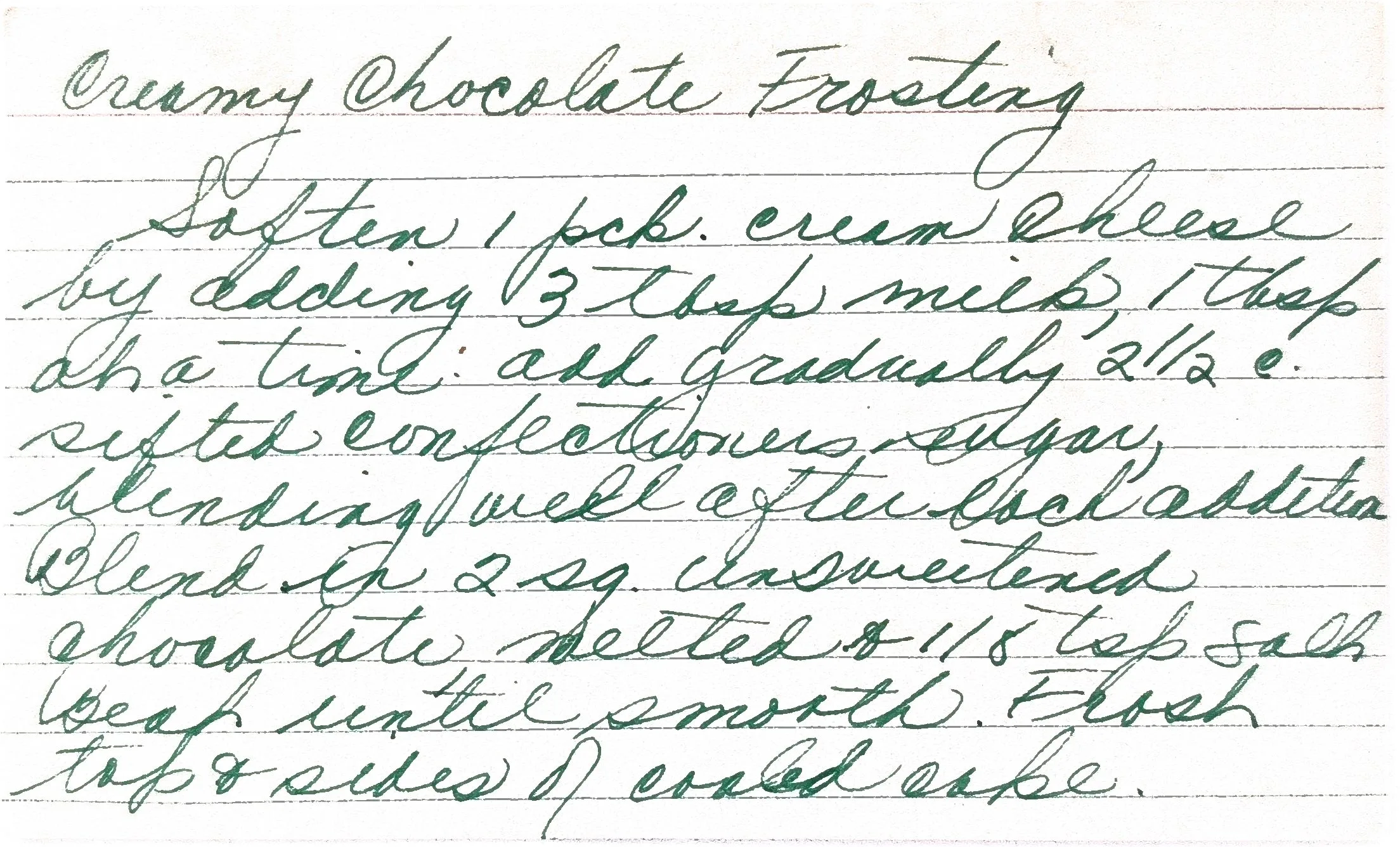 Original Handwritten Card