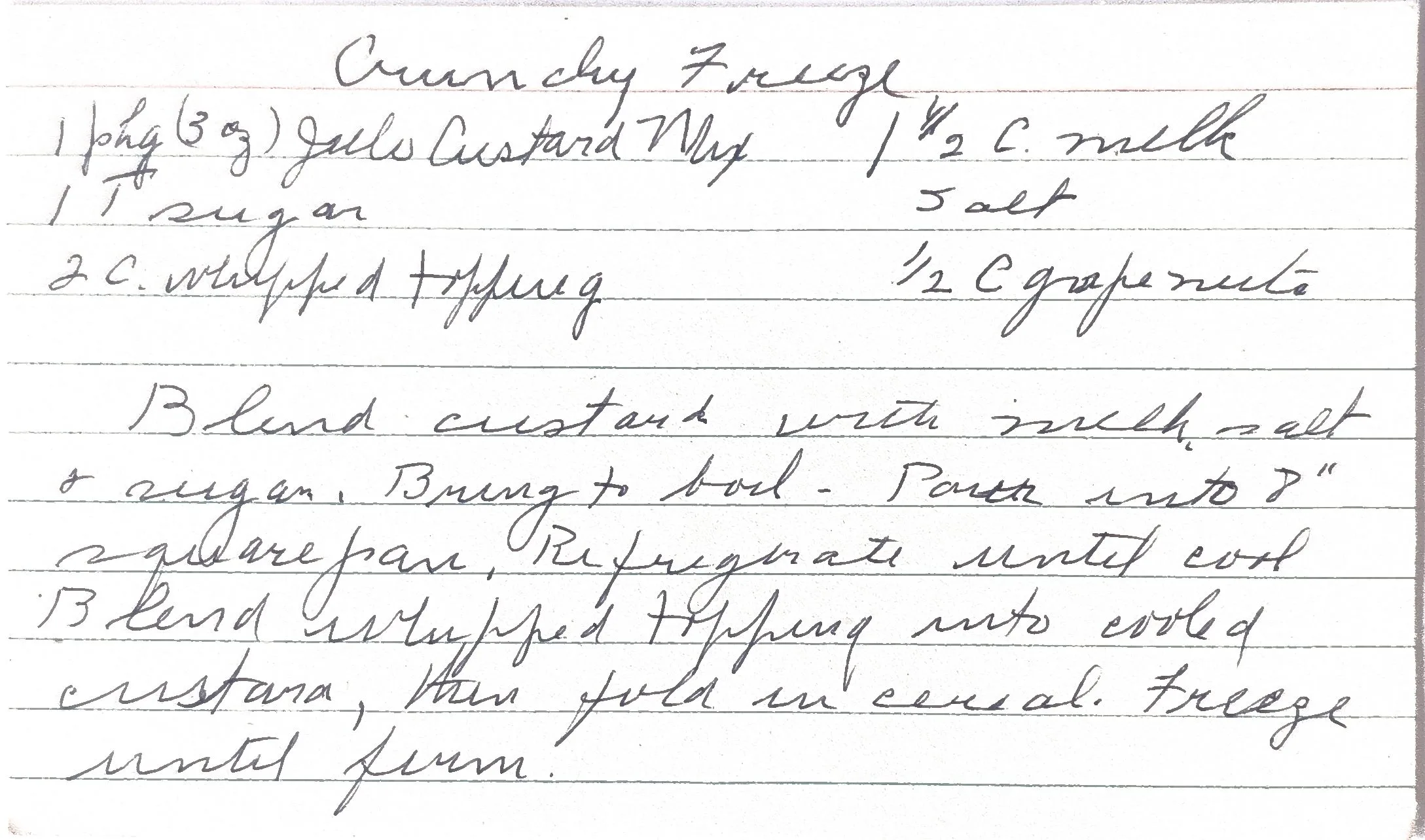 Original Handwritten Card