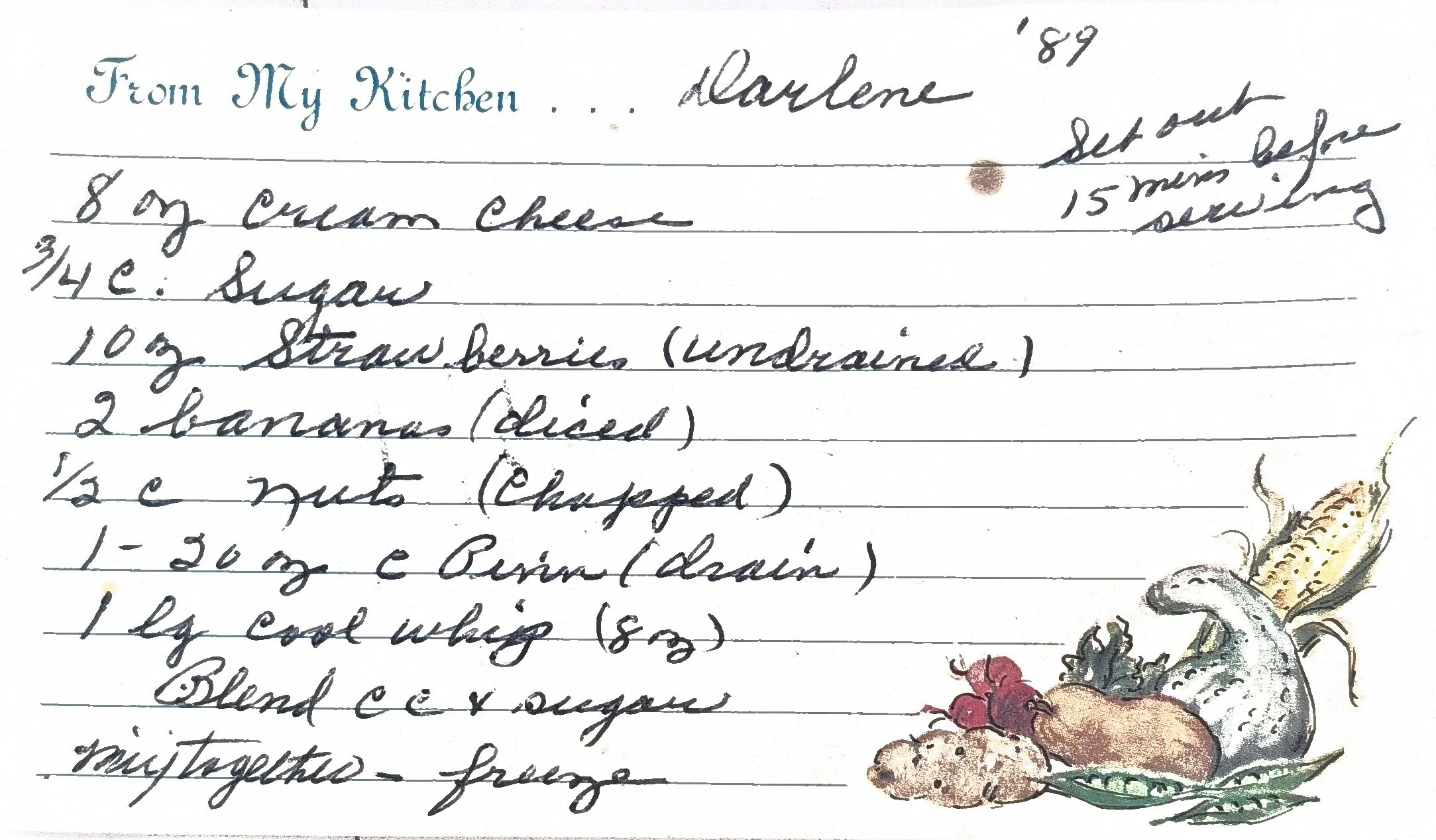 Original Handwritten Card