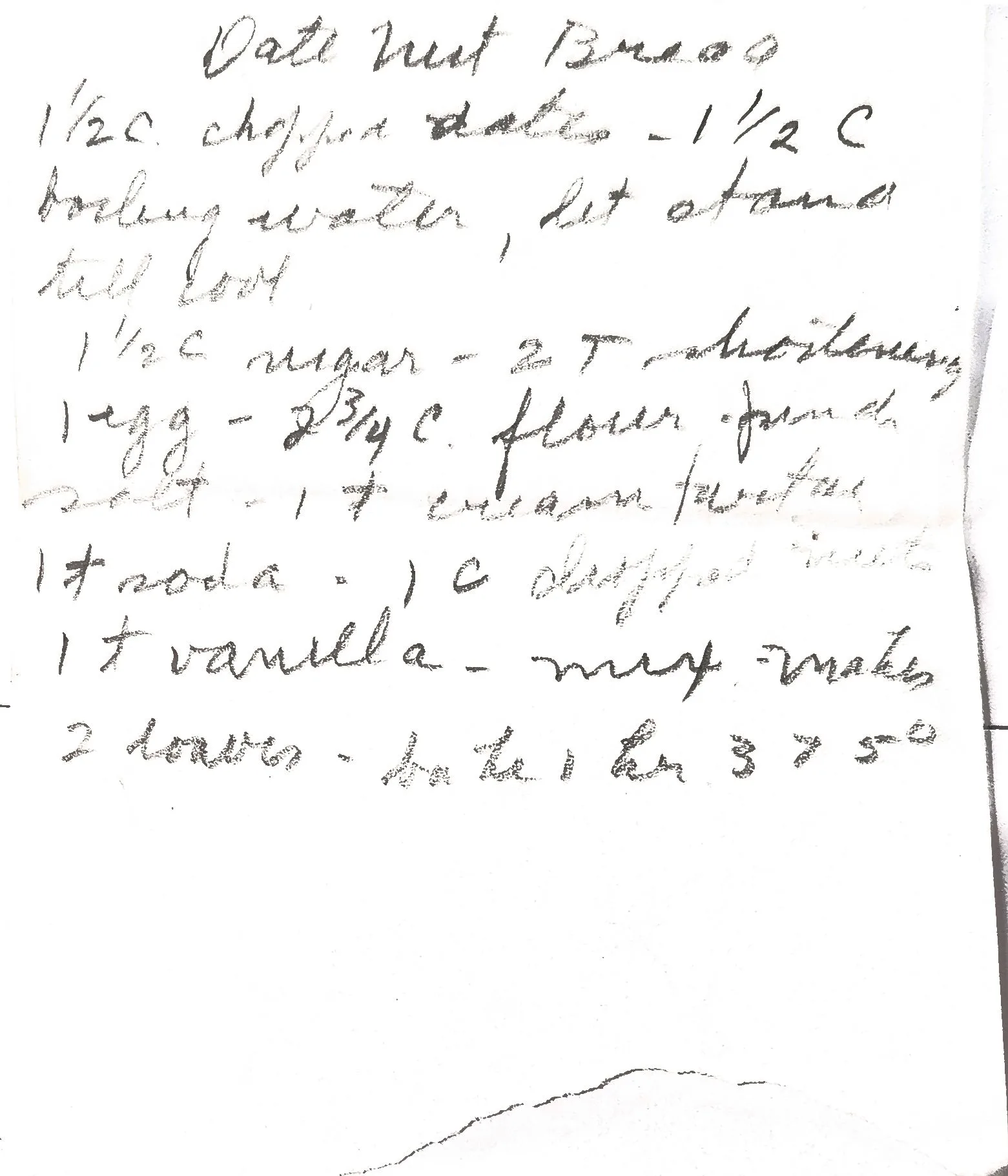 Original Handwritten Card