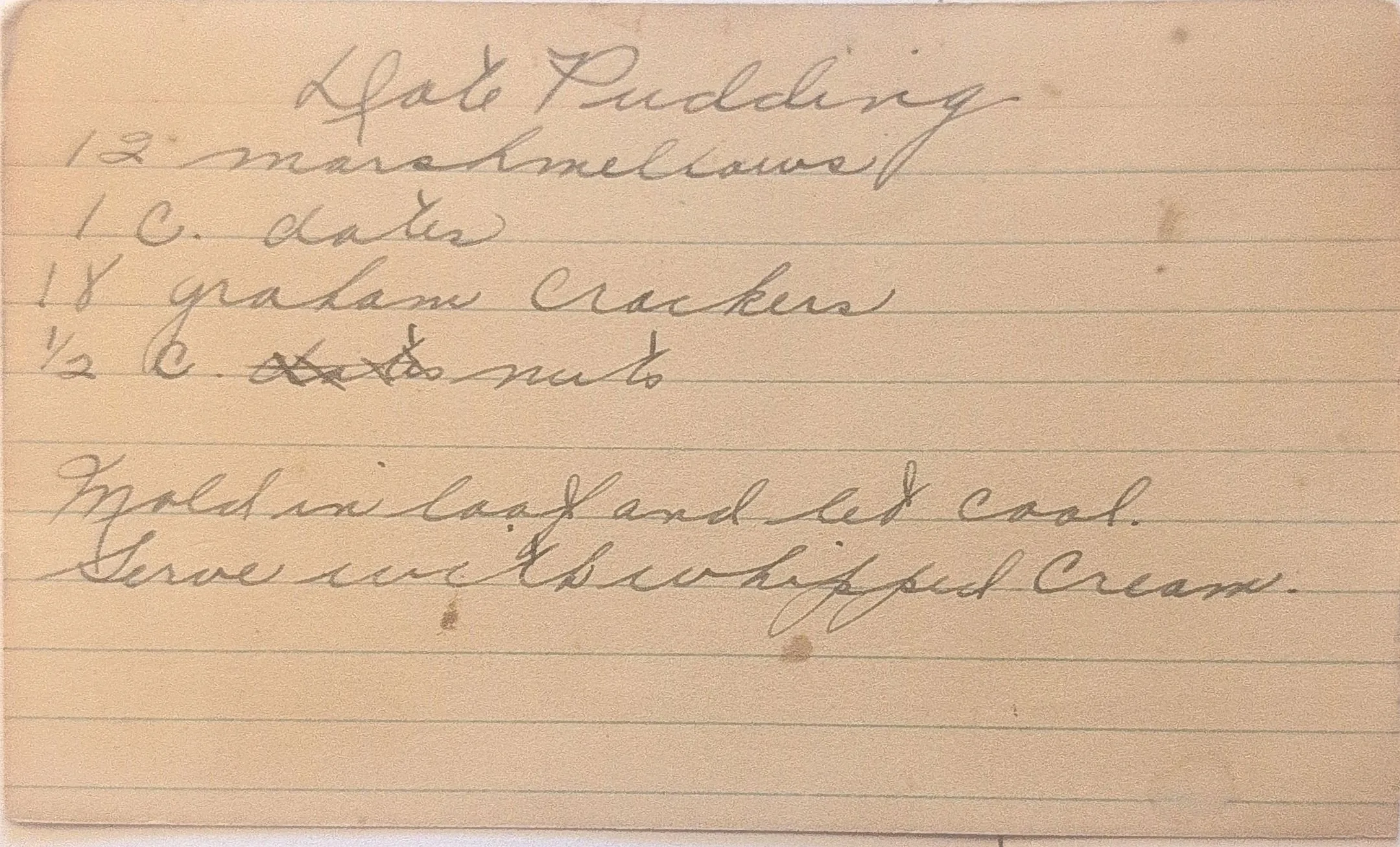 Original Handwritten Card
