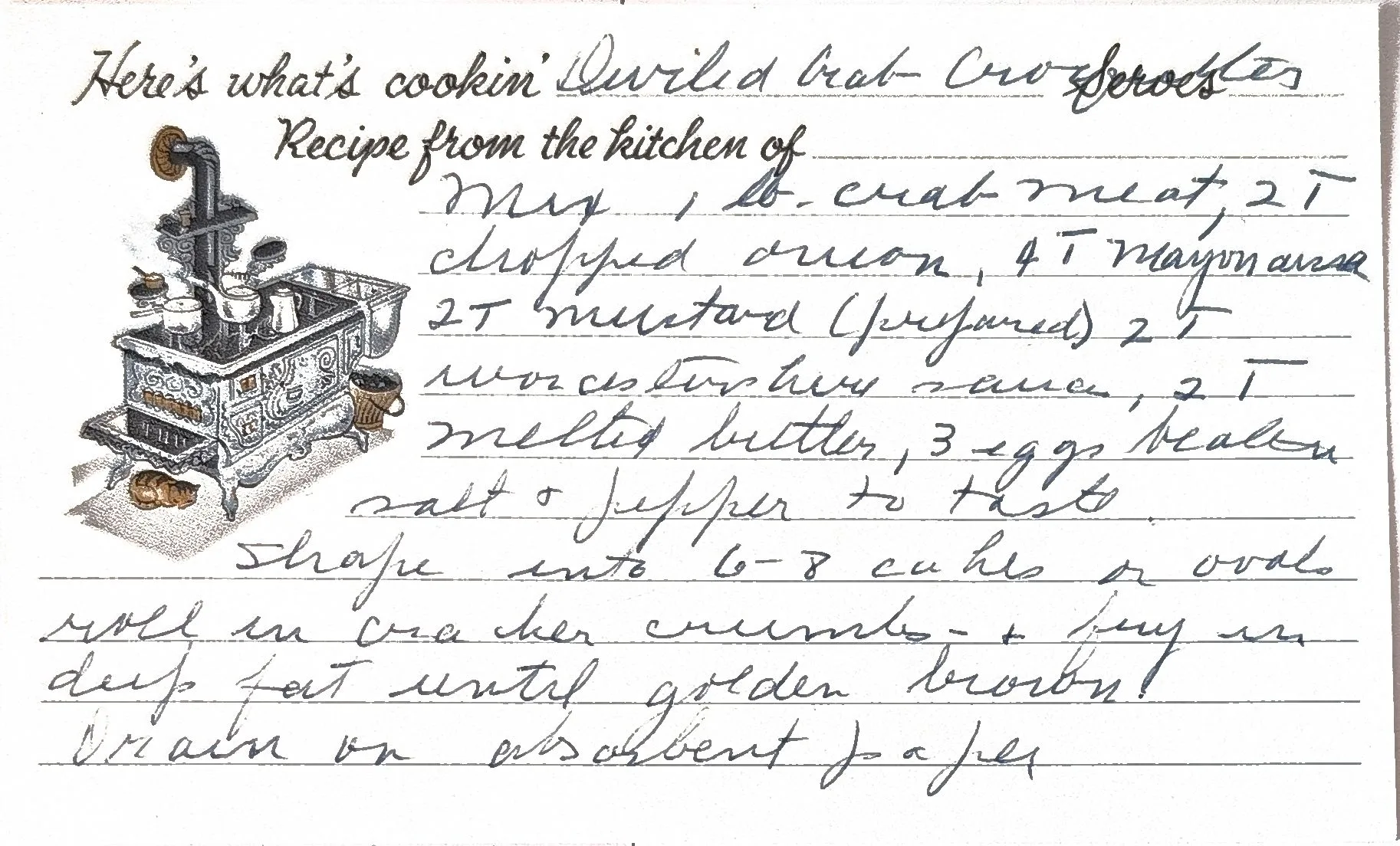 Original Handwritten Card
