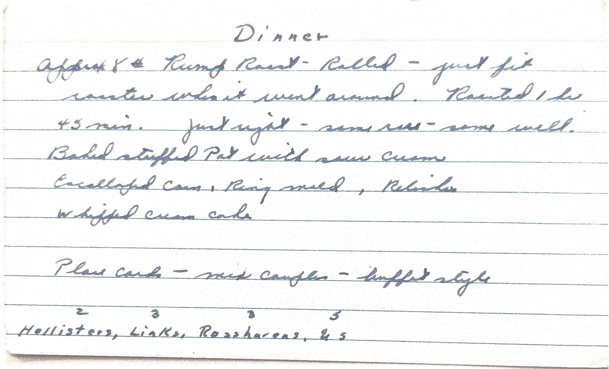 Original Handwritten Card