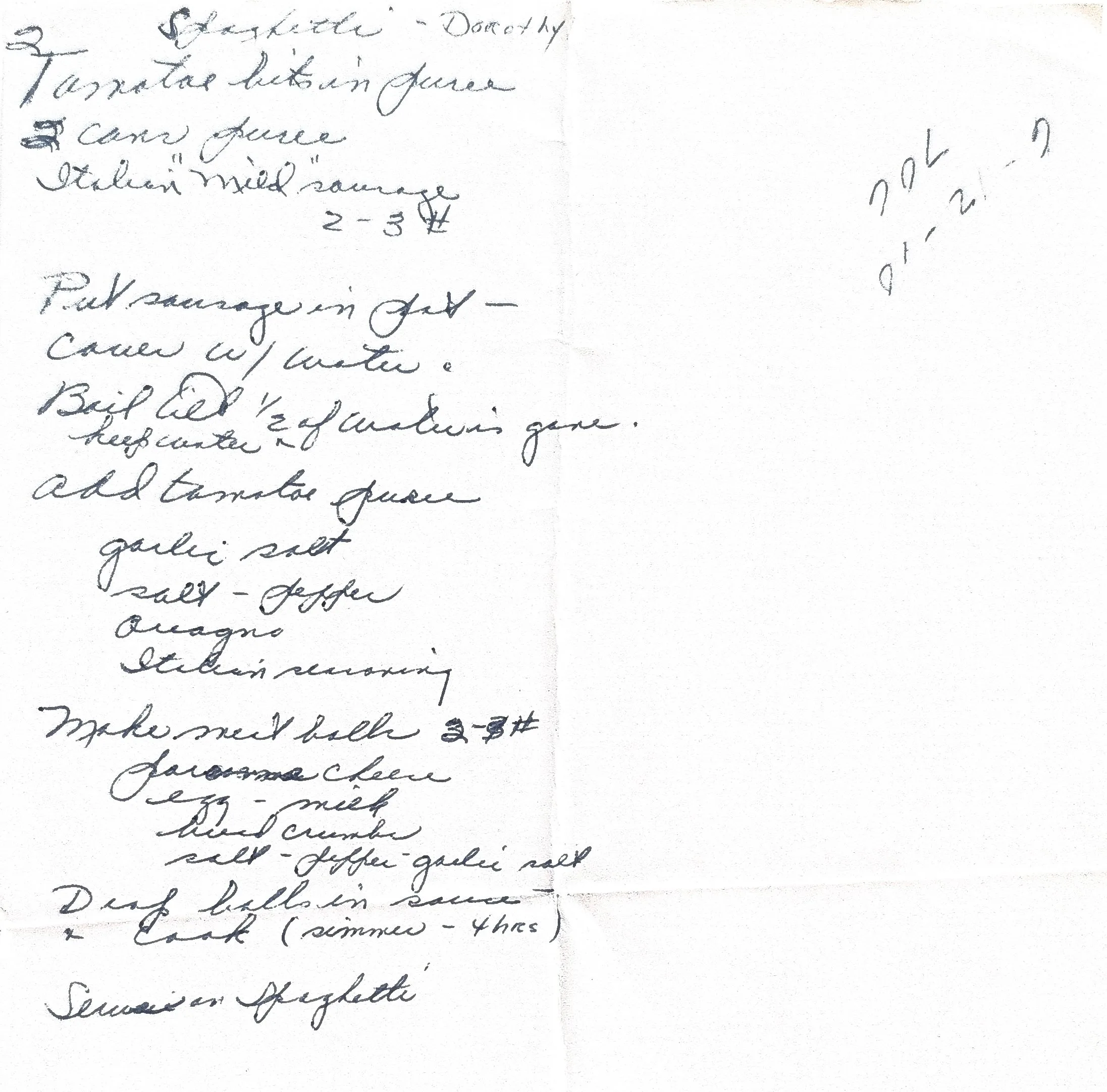Original Handwritten Card