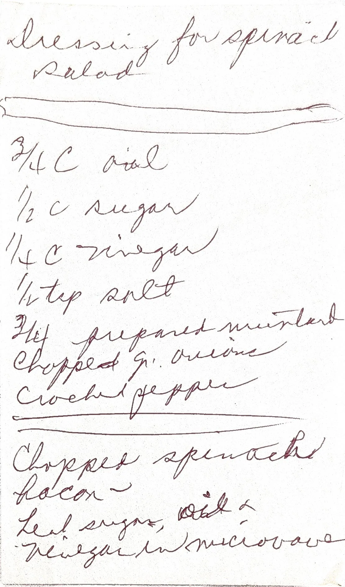Original Handwritten Card