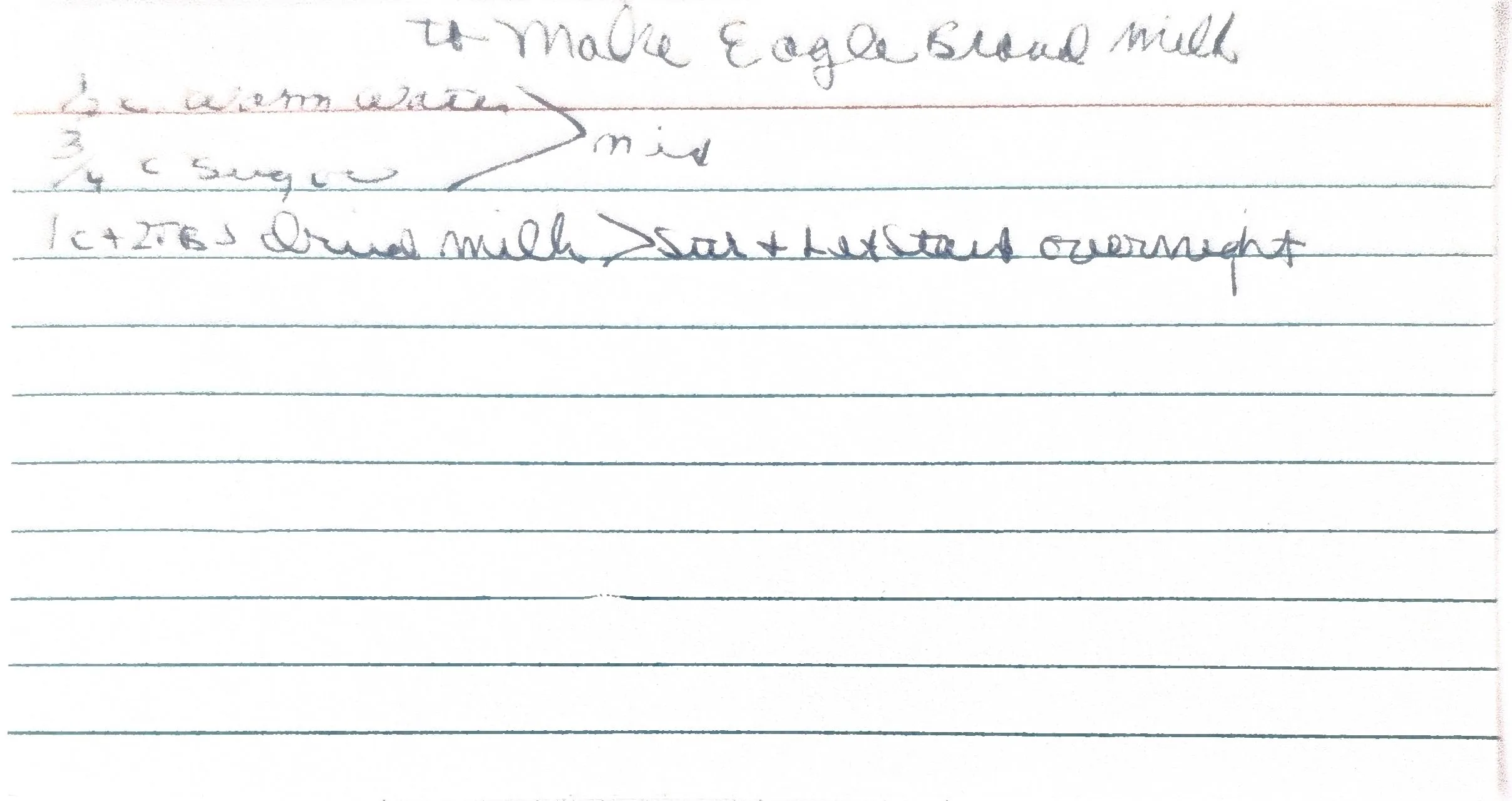 Original Handwritten Card