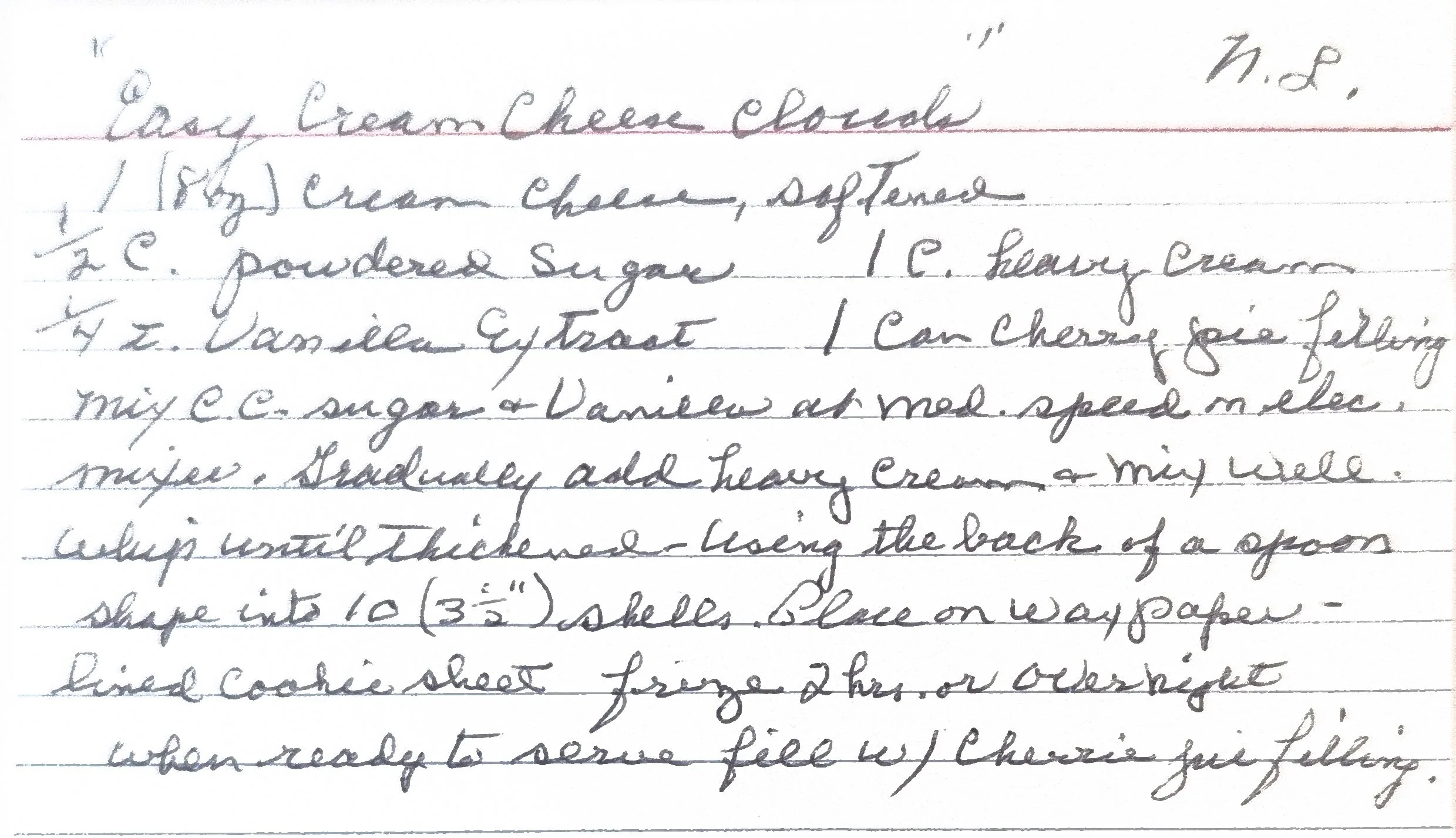 Original Handwritten Card