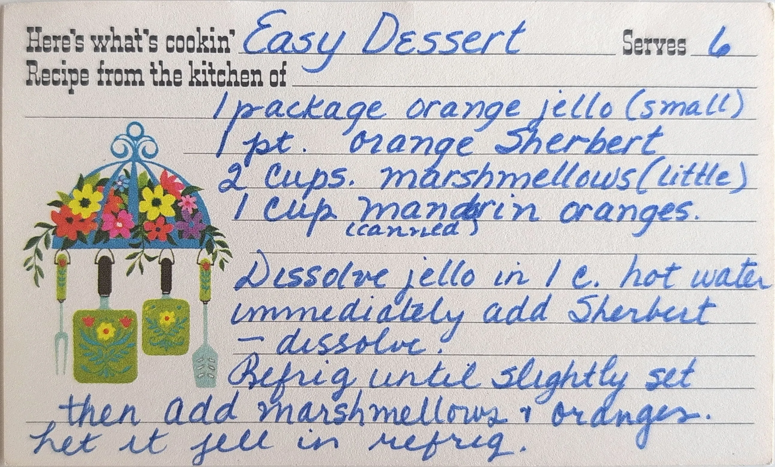 Original Handwritten Card