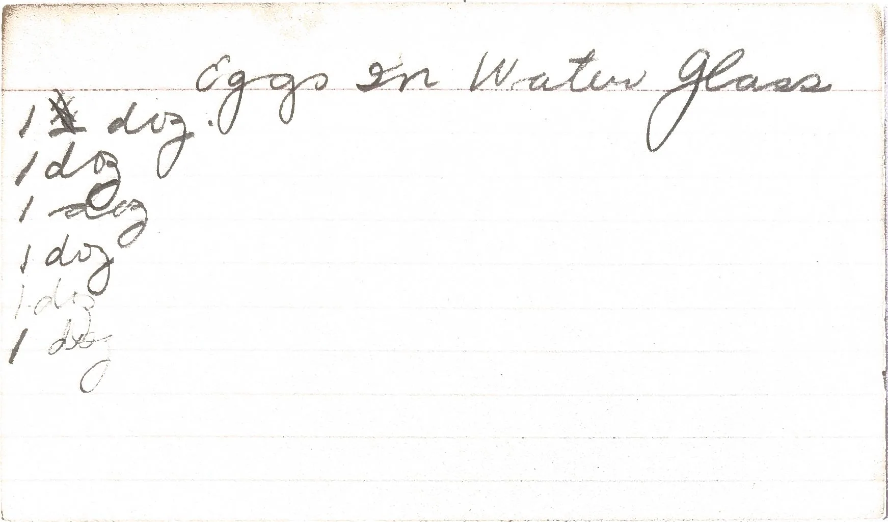 Original Handwritten Card