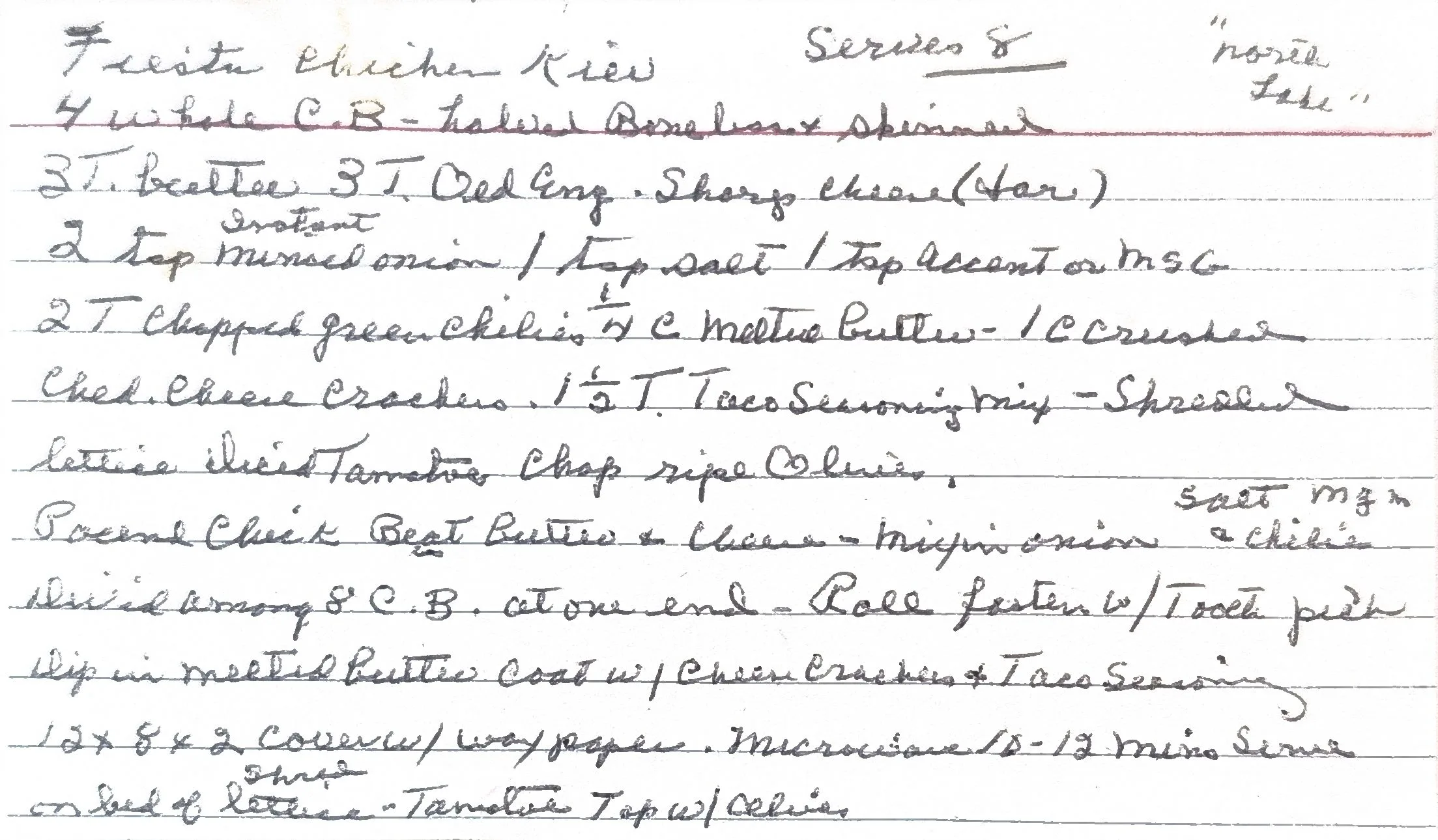 Original Handwritten Card