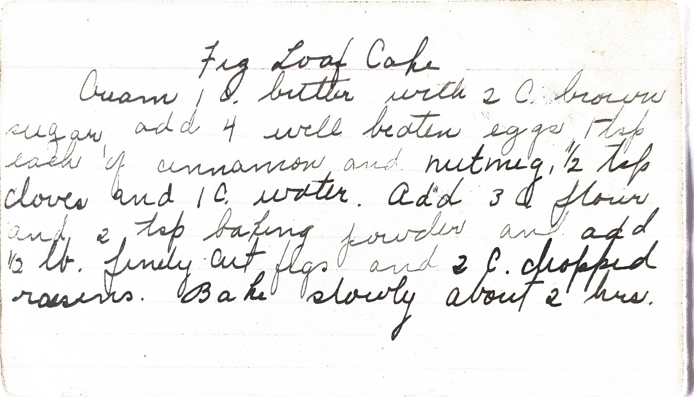 Original Handwritten Card