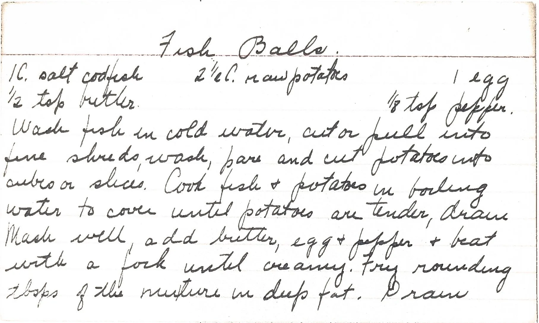 Original Handwritten Card