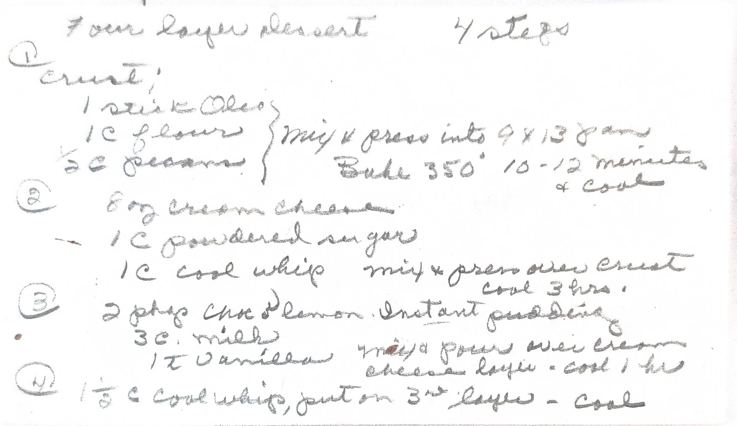 Original Handwritten Card