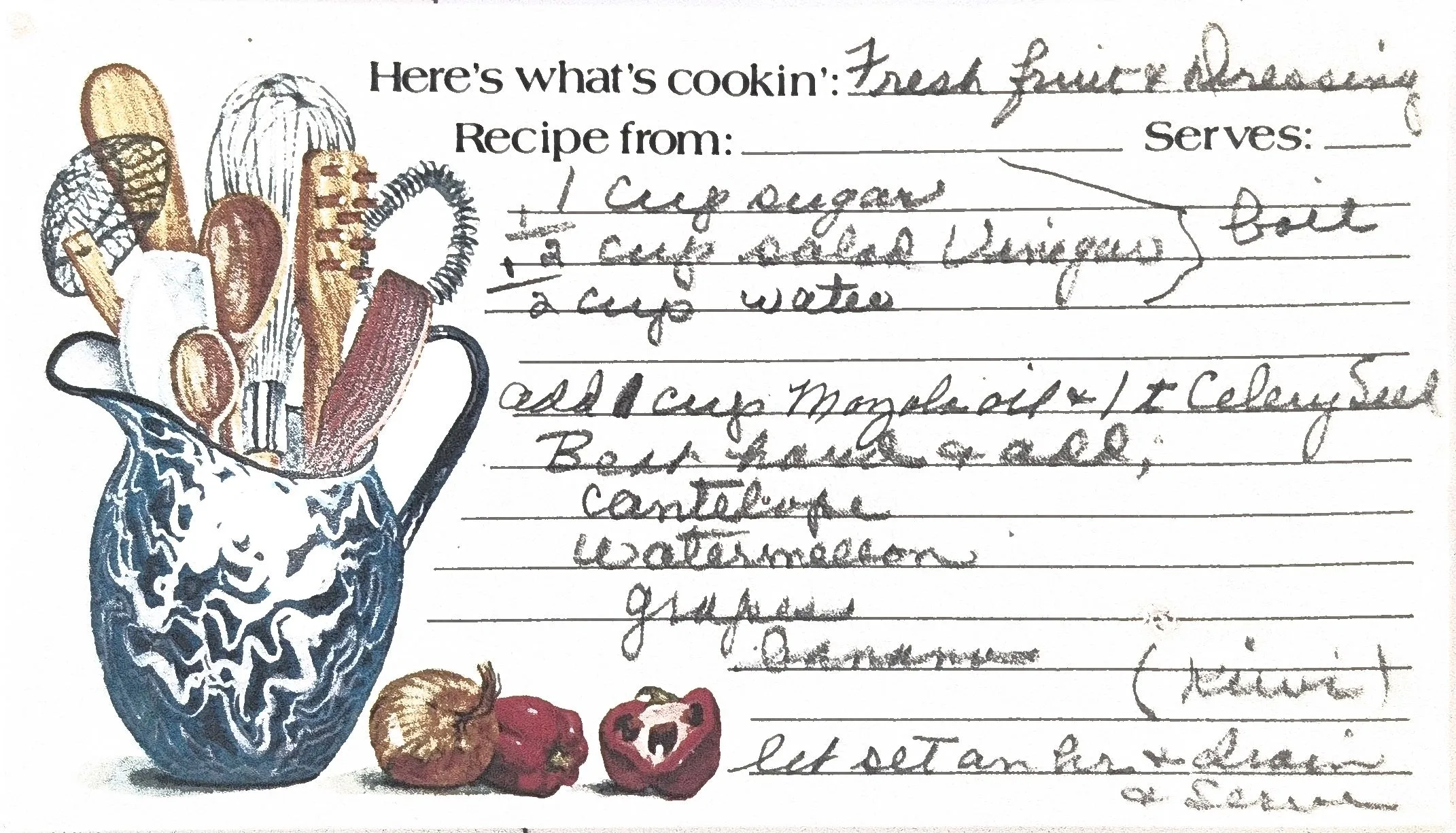 Original Handwritten Card