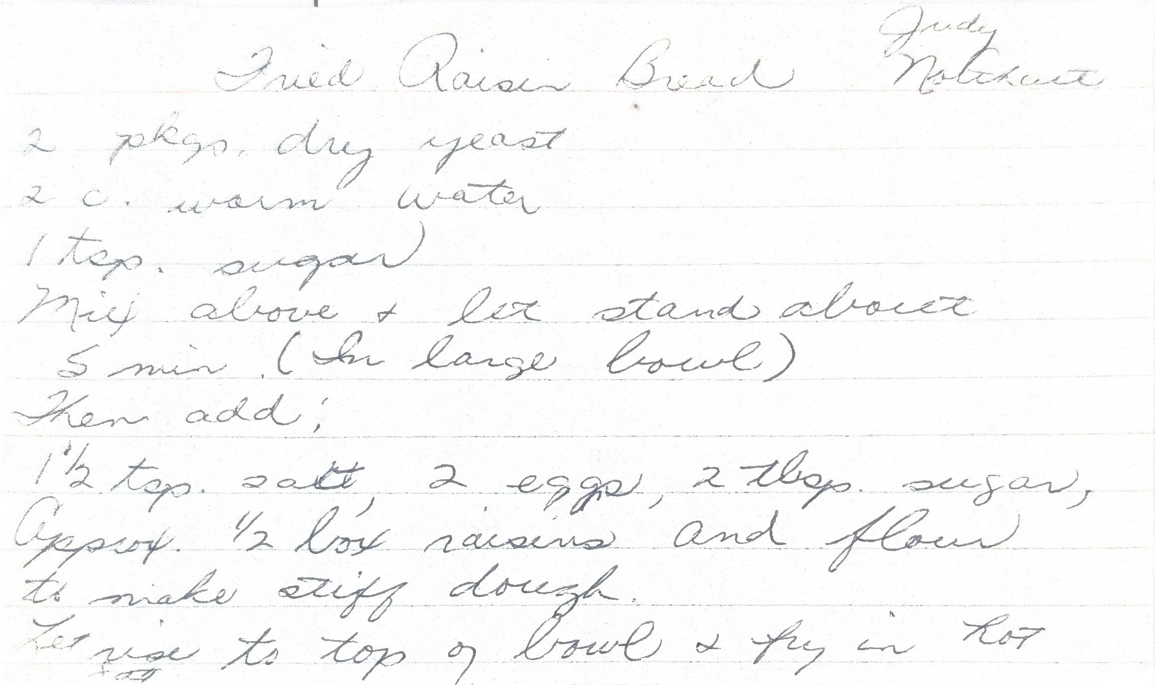 Original Handwritten Card