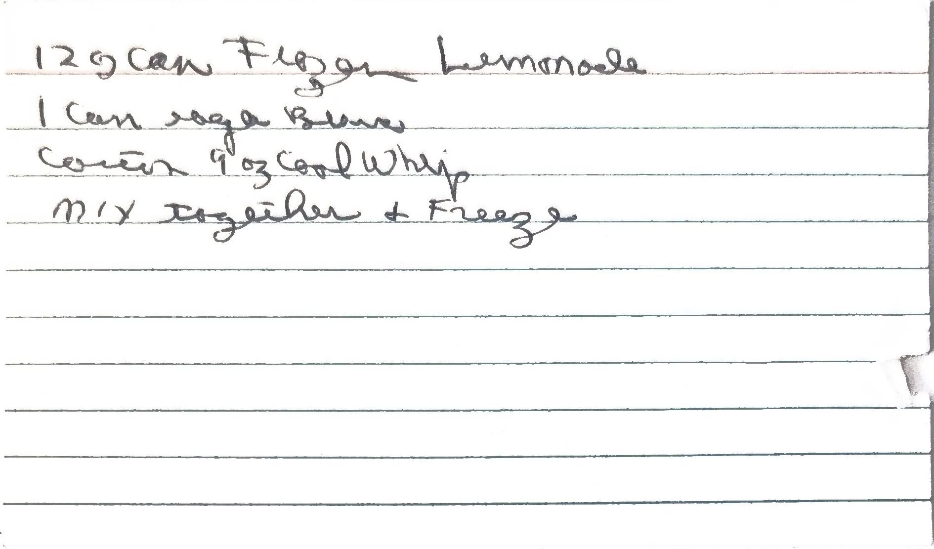 Original Handwritten Card