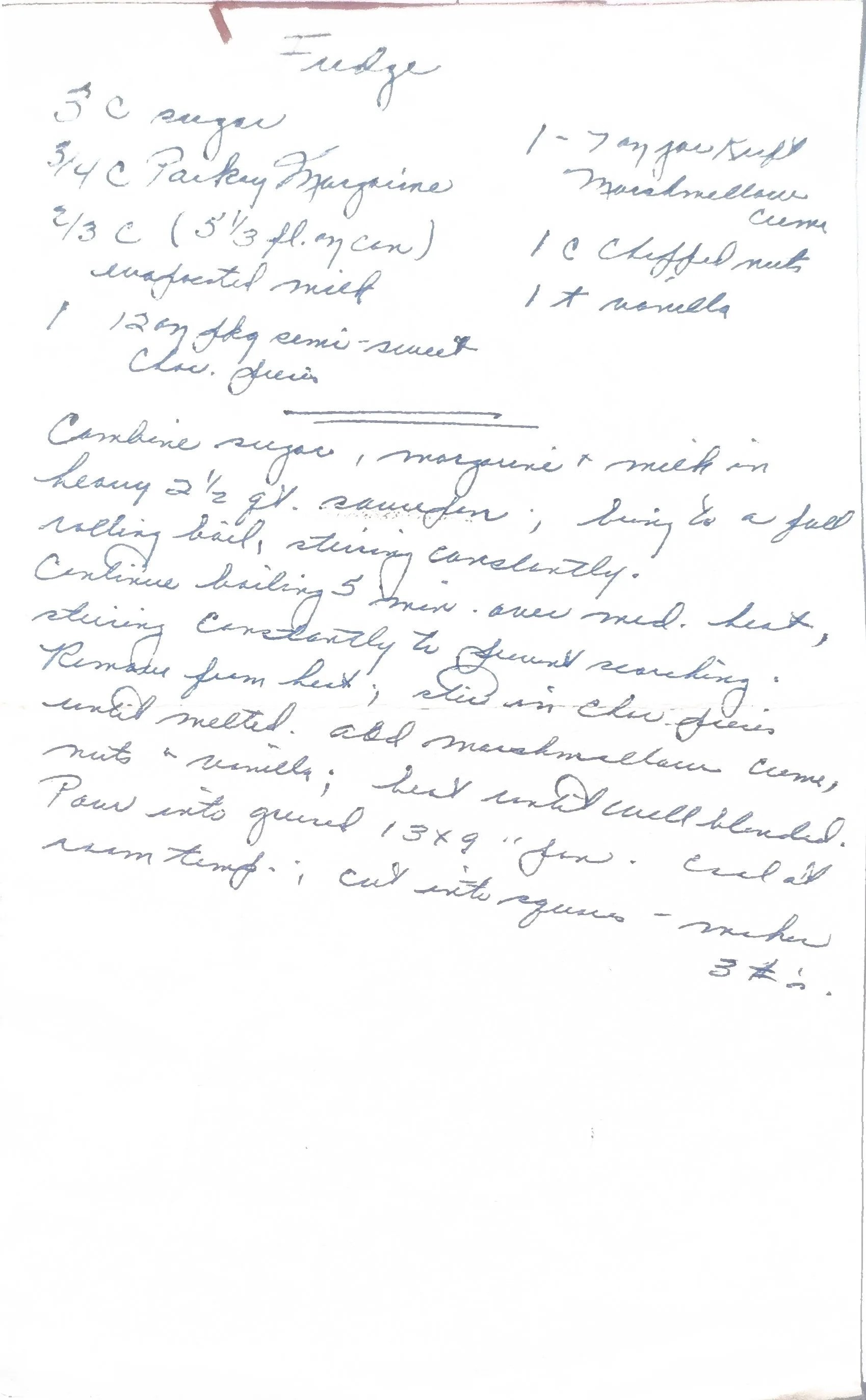 Original Handwritten Card