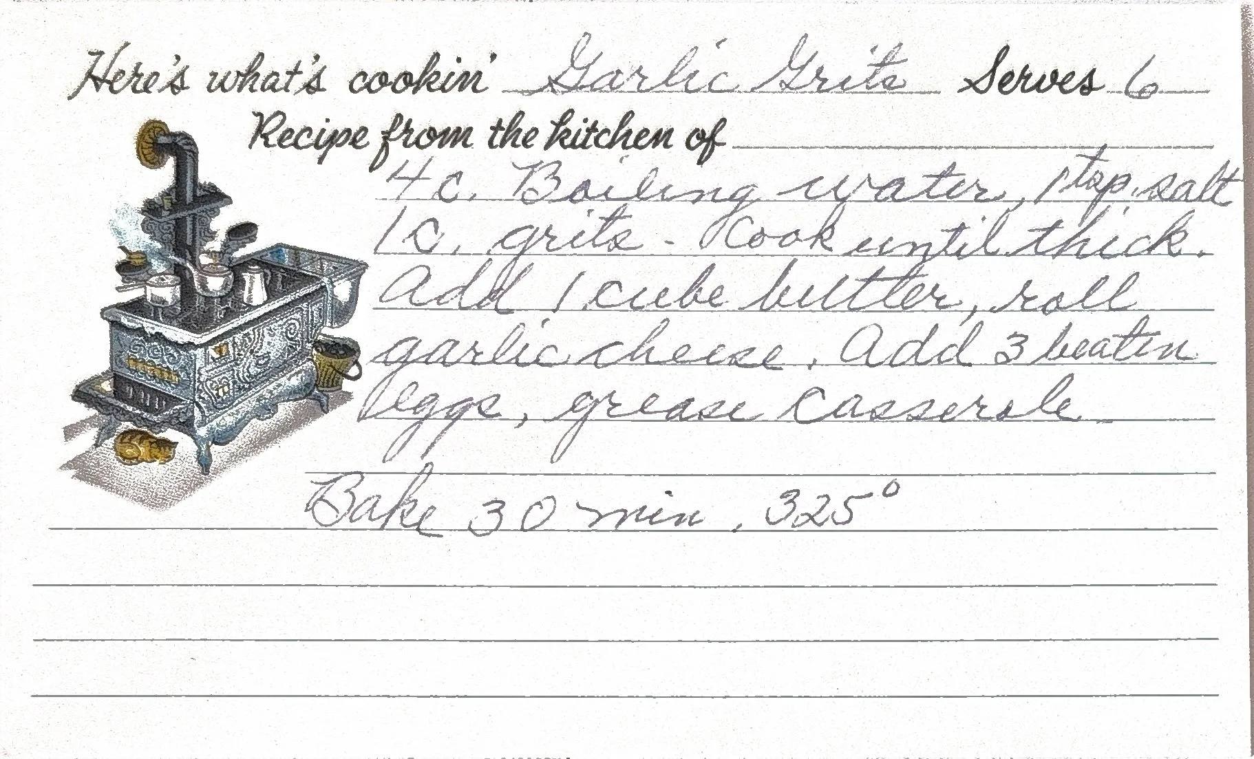 Original Handwritten Card