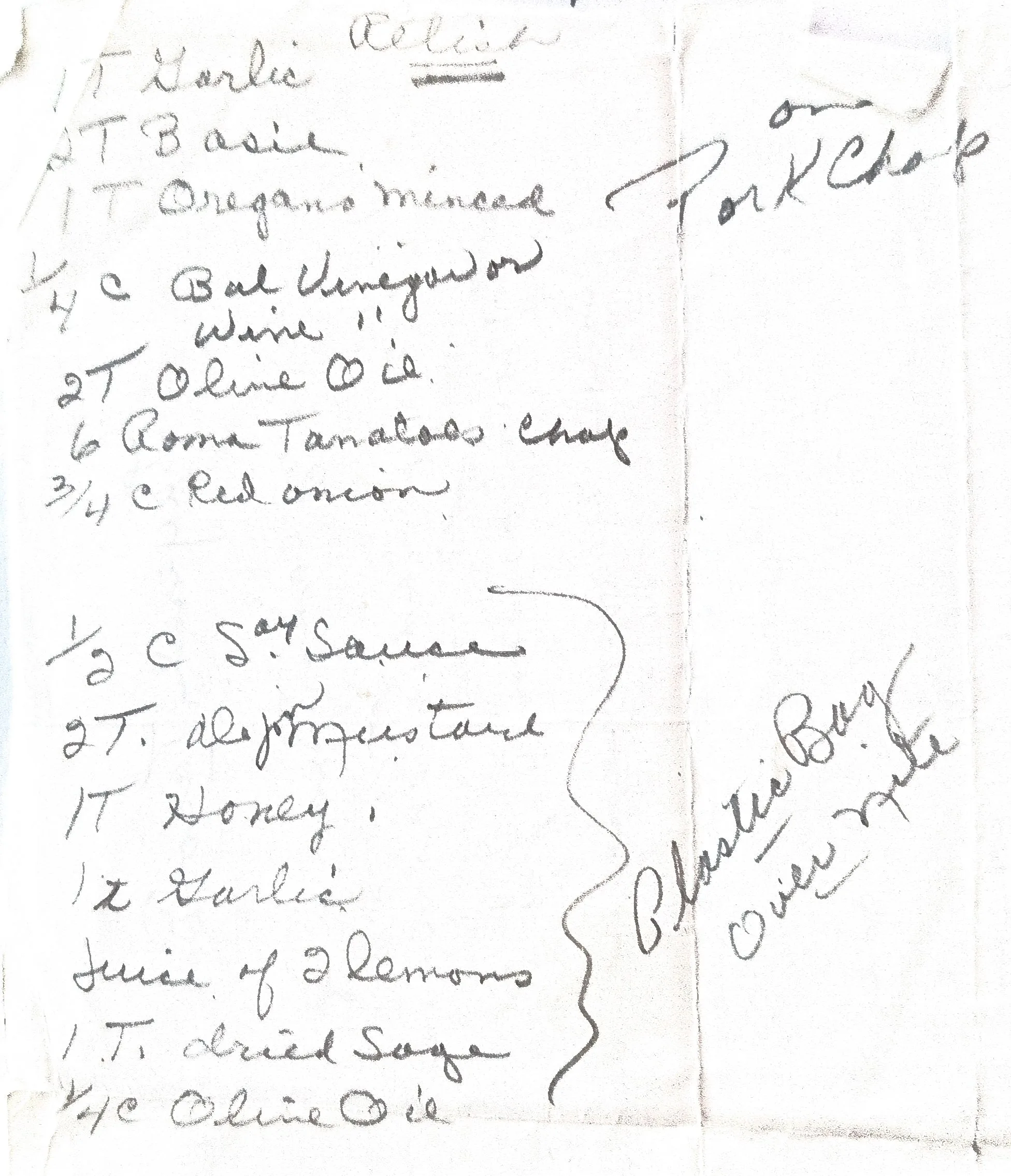 Original Handwritten Card