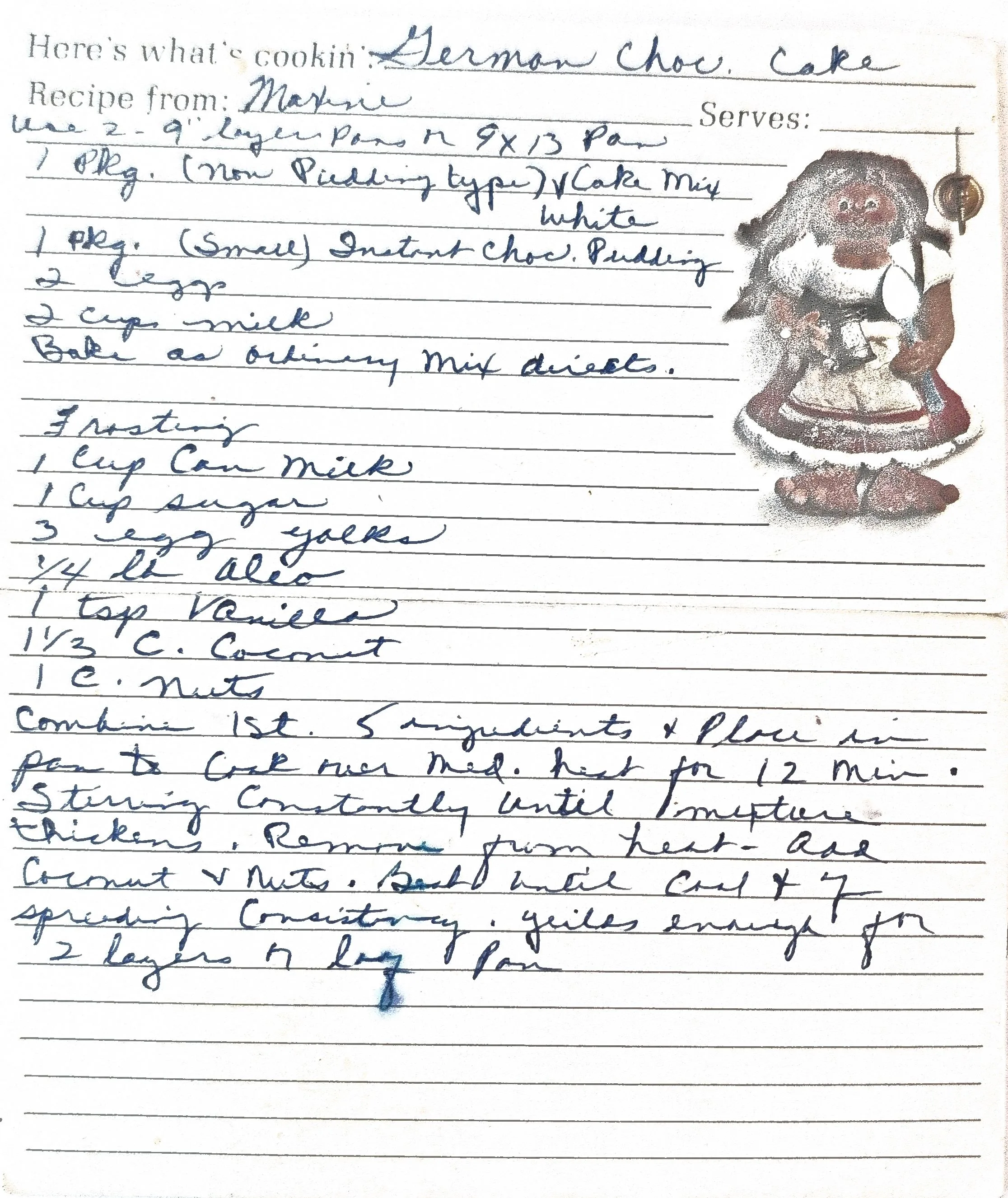 Original Handwritten Card