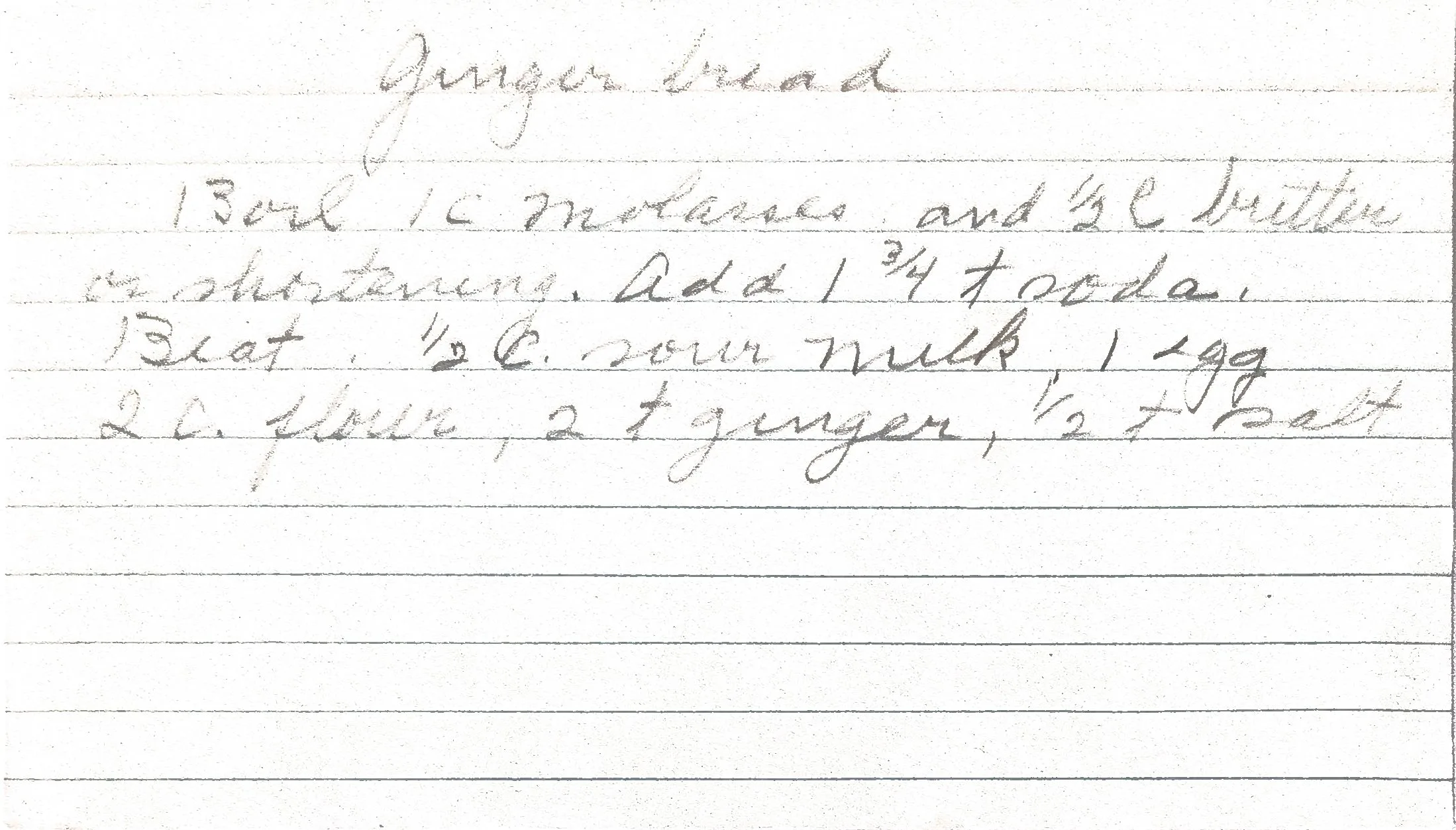 Original Handwritten Card