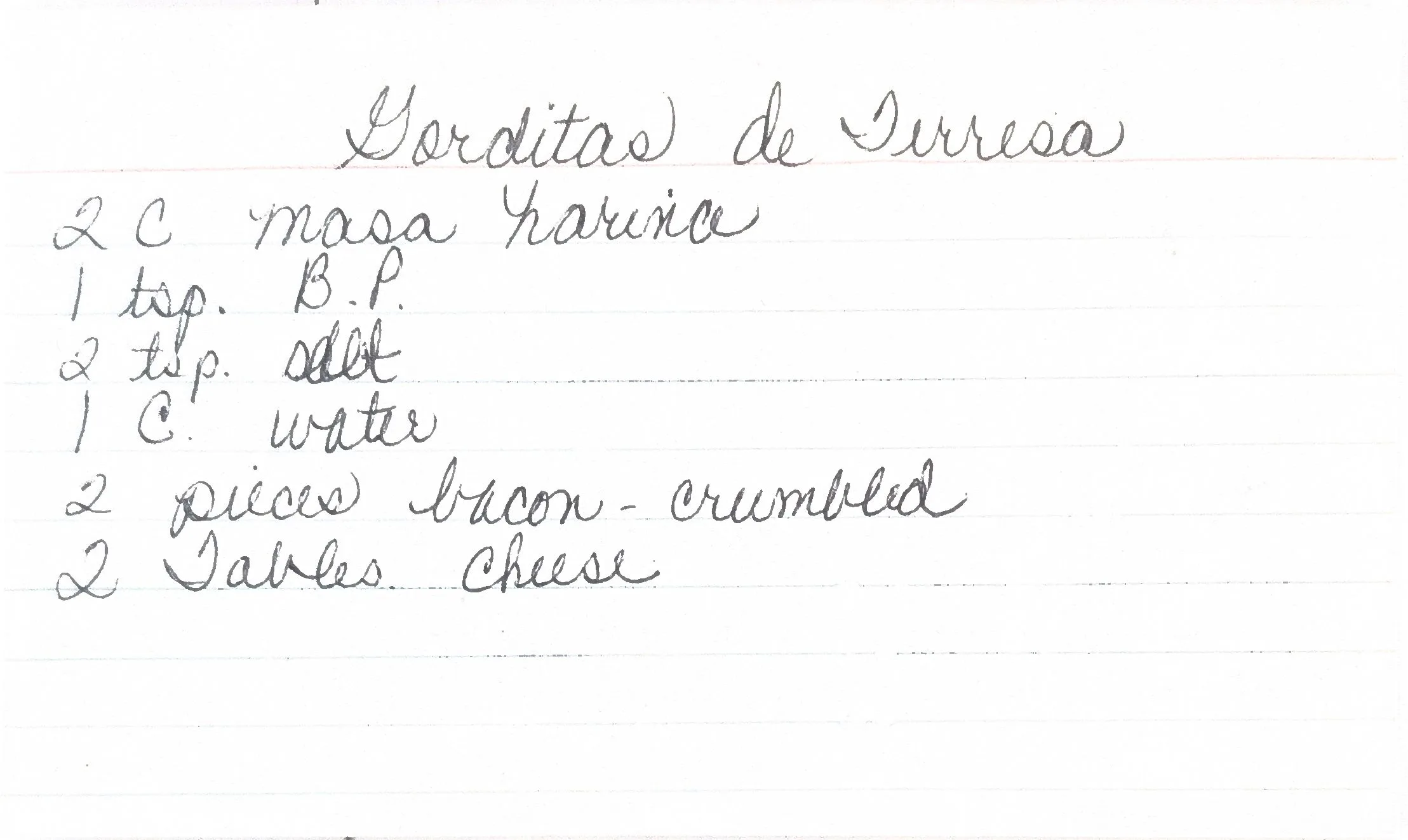 Original Handwritten Card