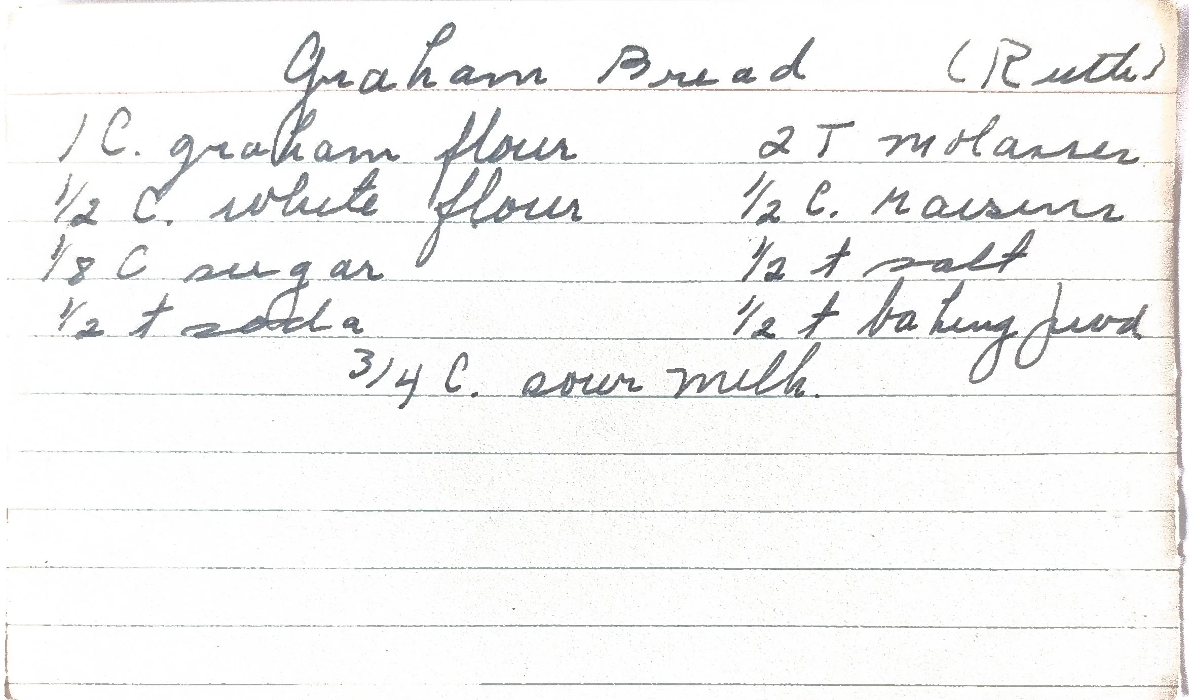 Original Handwritten Card